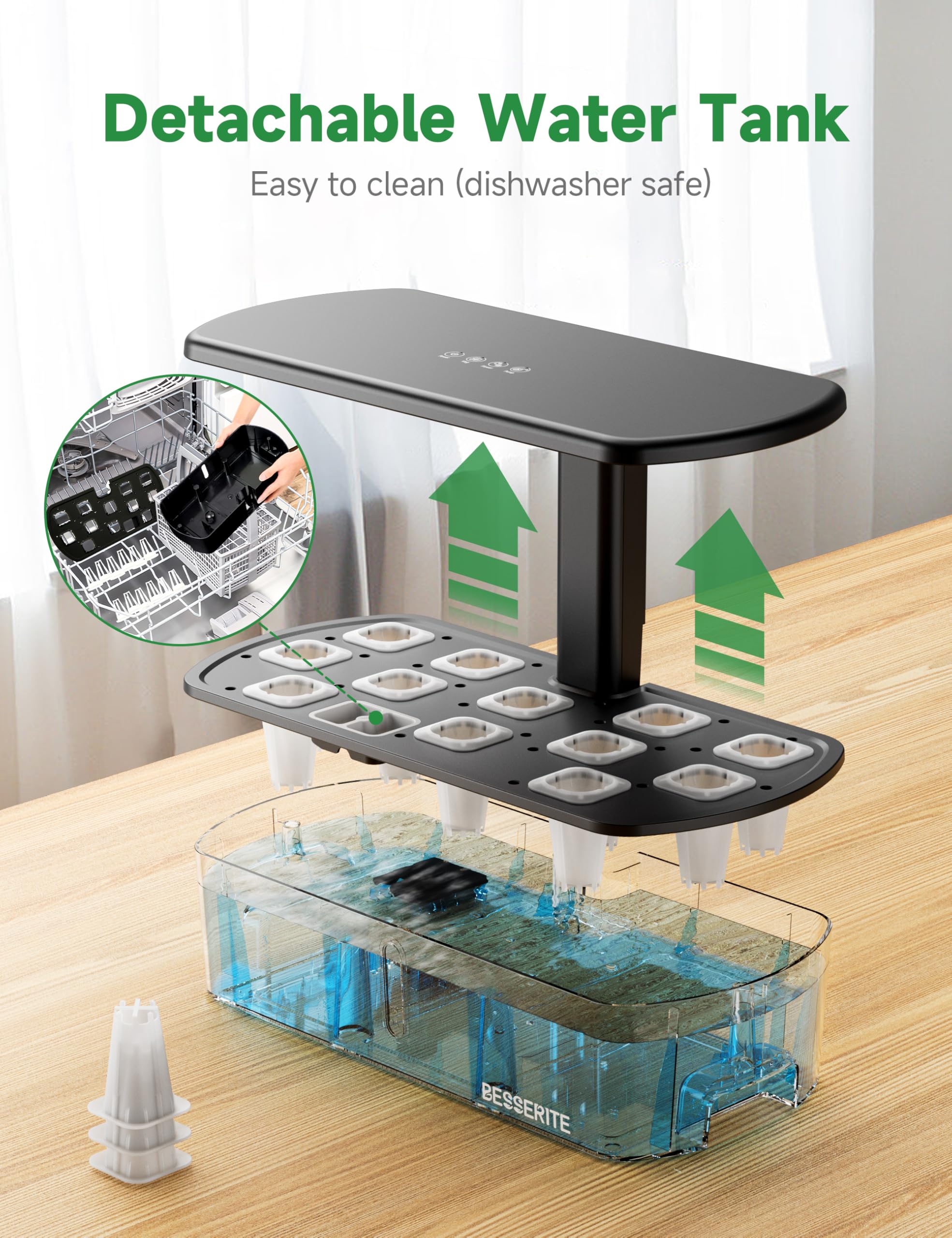 12 Pod Hydroponic Growing System Kit with LED Grow Light - Indoor Herb Garden for Kitchen, Countertop, Home - Smart Planting Kit for Lettuce, Basil & Fresh Greens - Perfect for Urban Gardening & Small Spaces