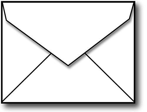 Mr. & Mrs. Mini Envelopes 3.625 x 2.75 Inches - Pack of 100 Small Wedding Invitation Envelopes for Bridal Shower, Thank You Cards & Party Favors