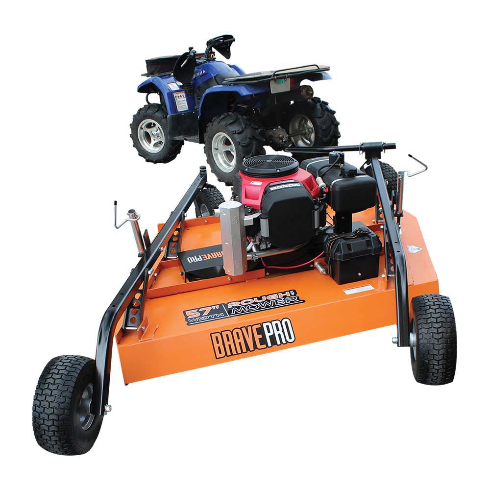 Brave 57-Inch Rough Cut Tow Behind Mower with Honda GXV630 Engine - Perfect for Large Property Lawn Care & Landscaping