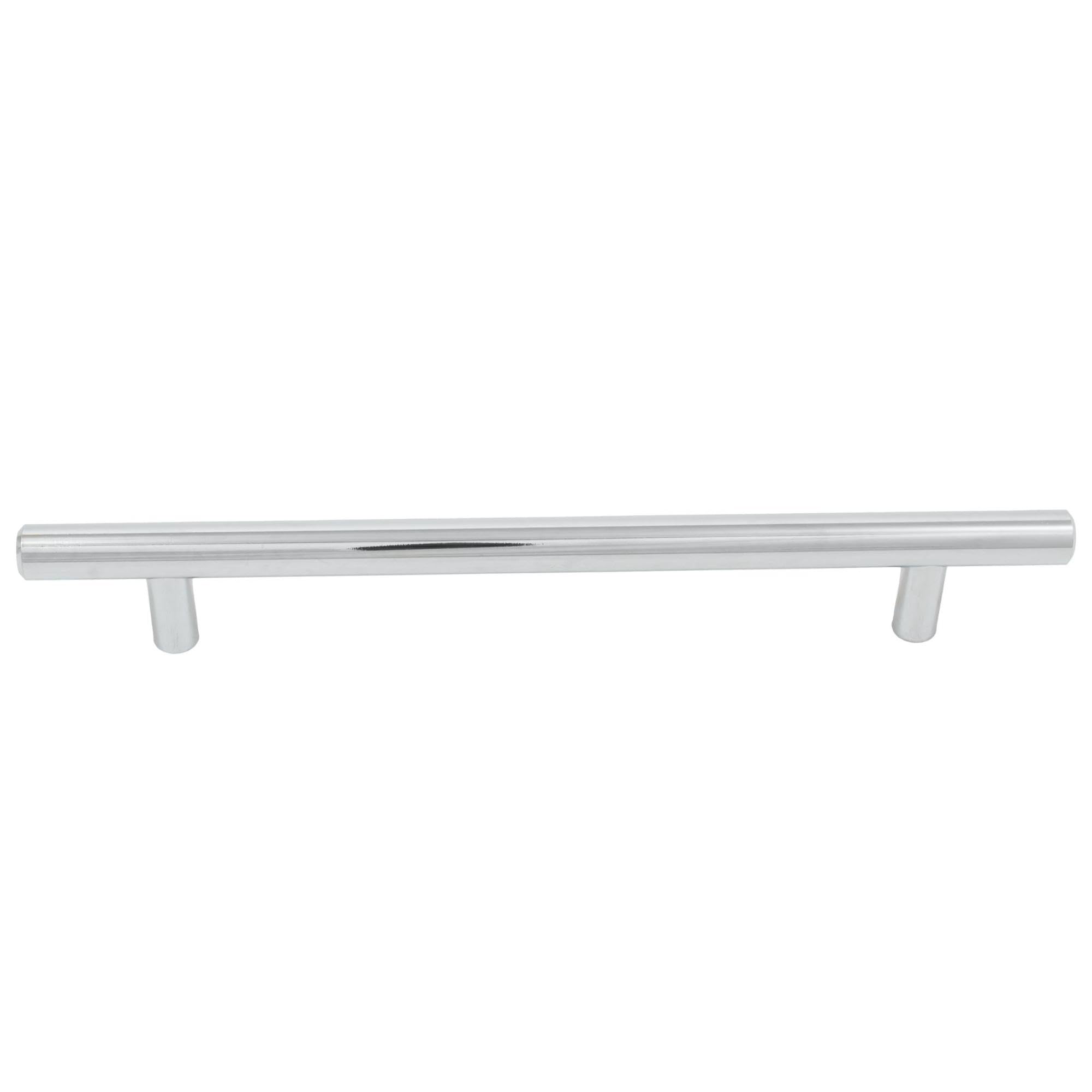 Stone Harbor Hardware Bar Cabinet Pull - 160mm Center to Center, 220mm Overall Length, Polished Chrome Handle - Perfect for Kitchen Cabinets, Bar Furniture & Home Renovation Projects