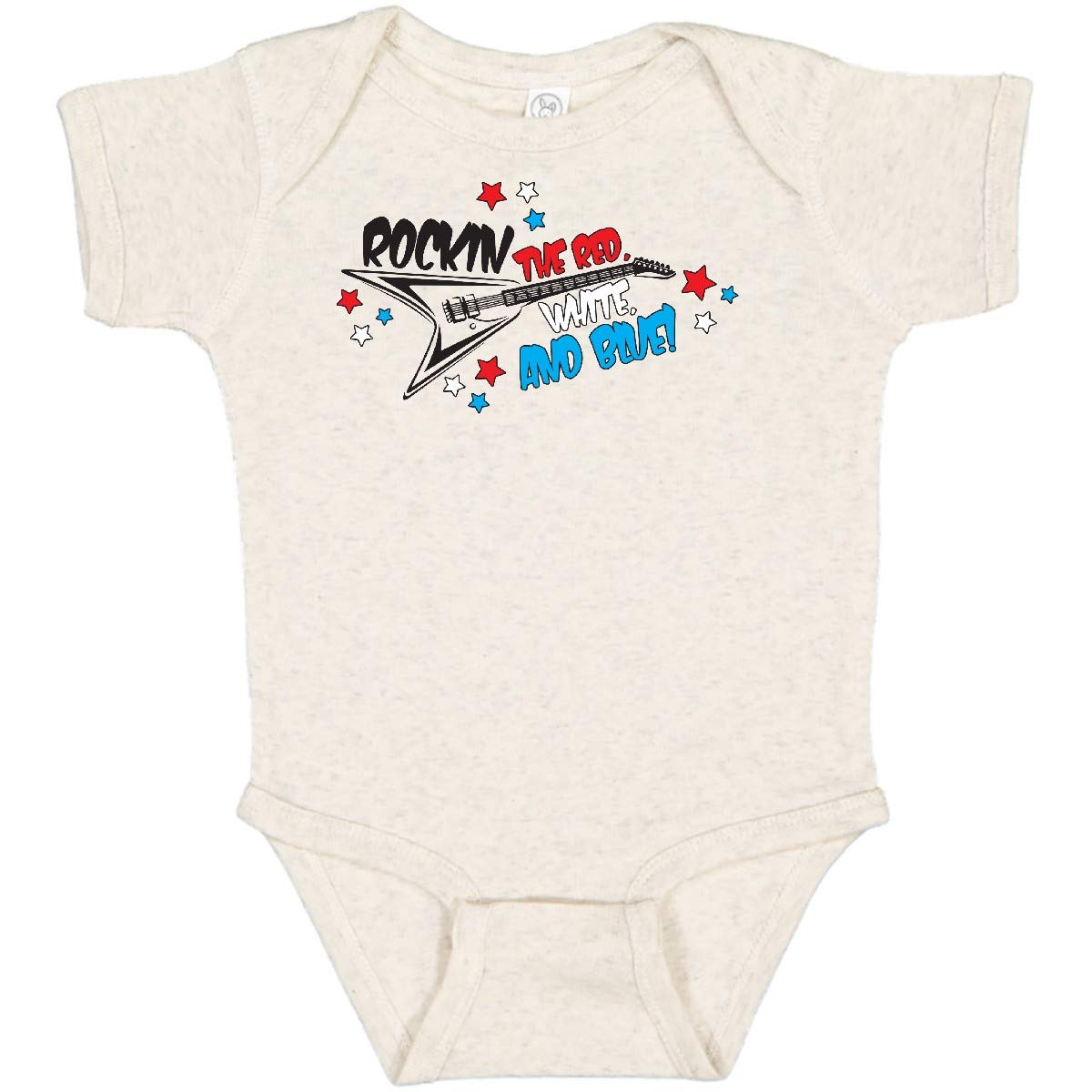 Inktastic Rocking The Red, White, and Blue Baby Bodysuit - Patriotic Onesie for Boys & Girls - Perfect for 4th of July, Memorial Day & Independence Day Celebrations
