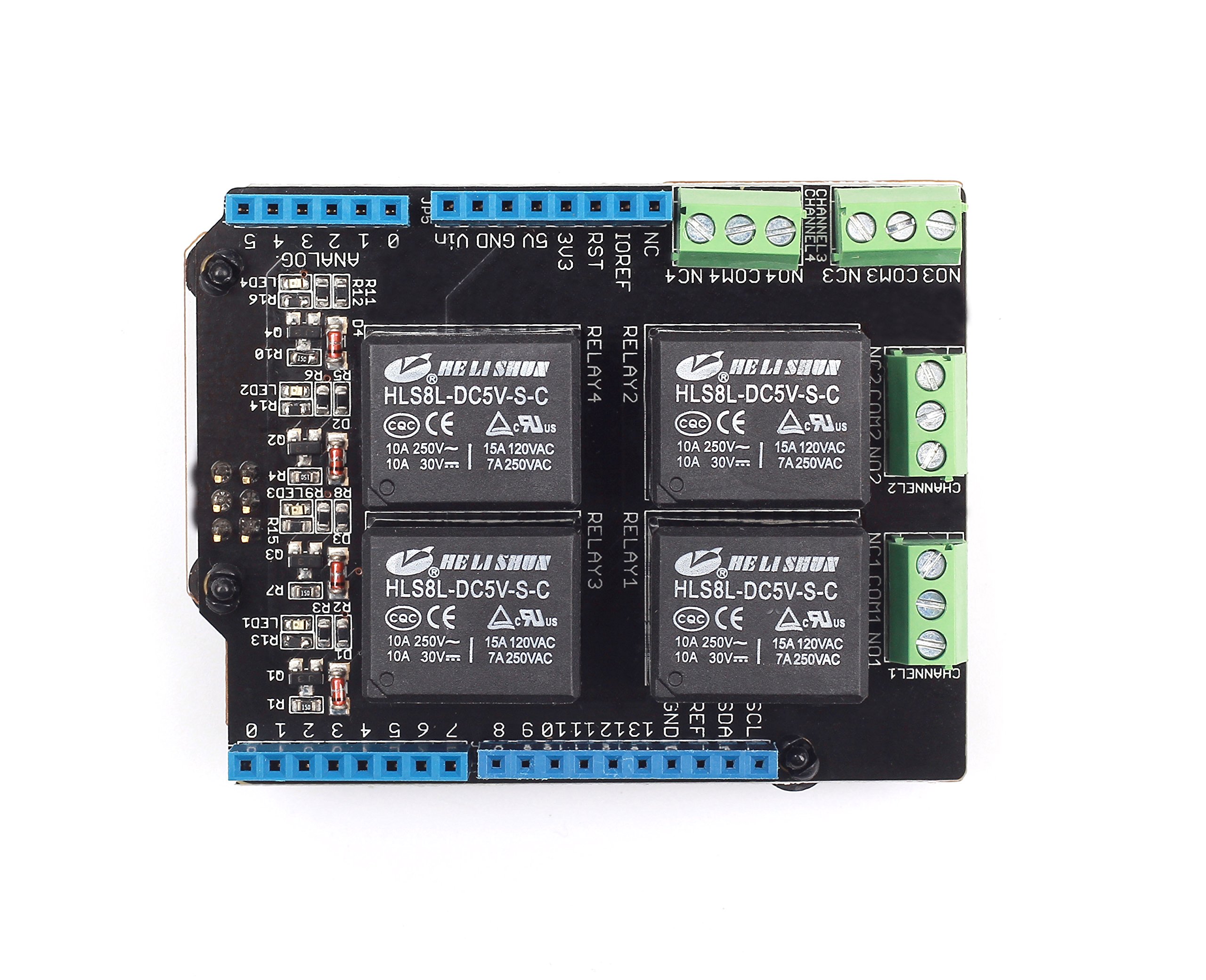 SeeedStudio Relay Shield v3.0 for Arduino - Open Source DIY Electronics Project Kit for Home Automation, IoT & Robotics