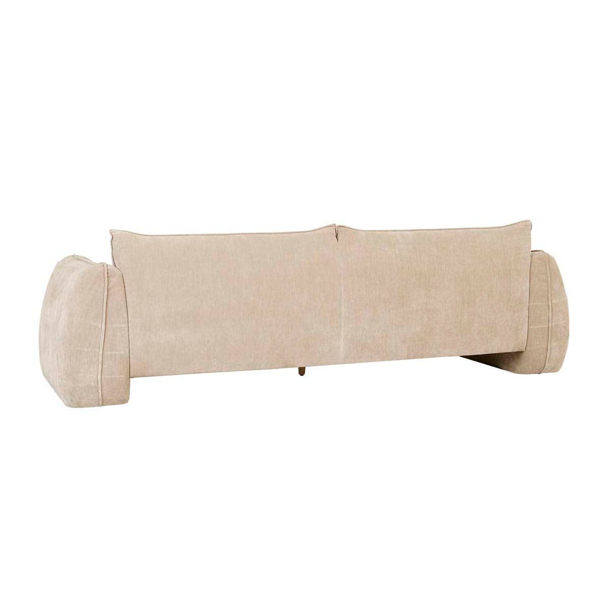 Hugo Monte 3-Seater Sofa - Modern Fabric Couch for Living Room, Lounge & Office - Comfortable Sectional Sofa with Soft Cushions