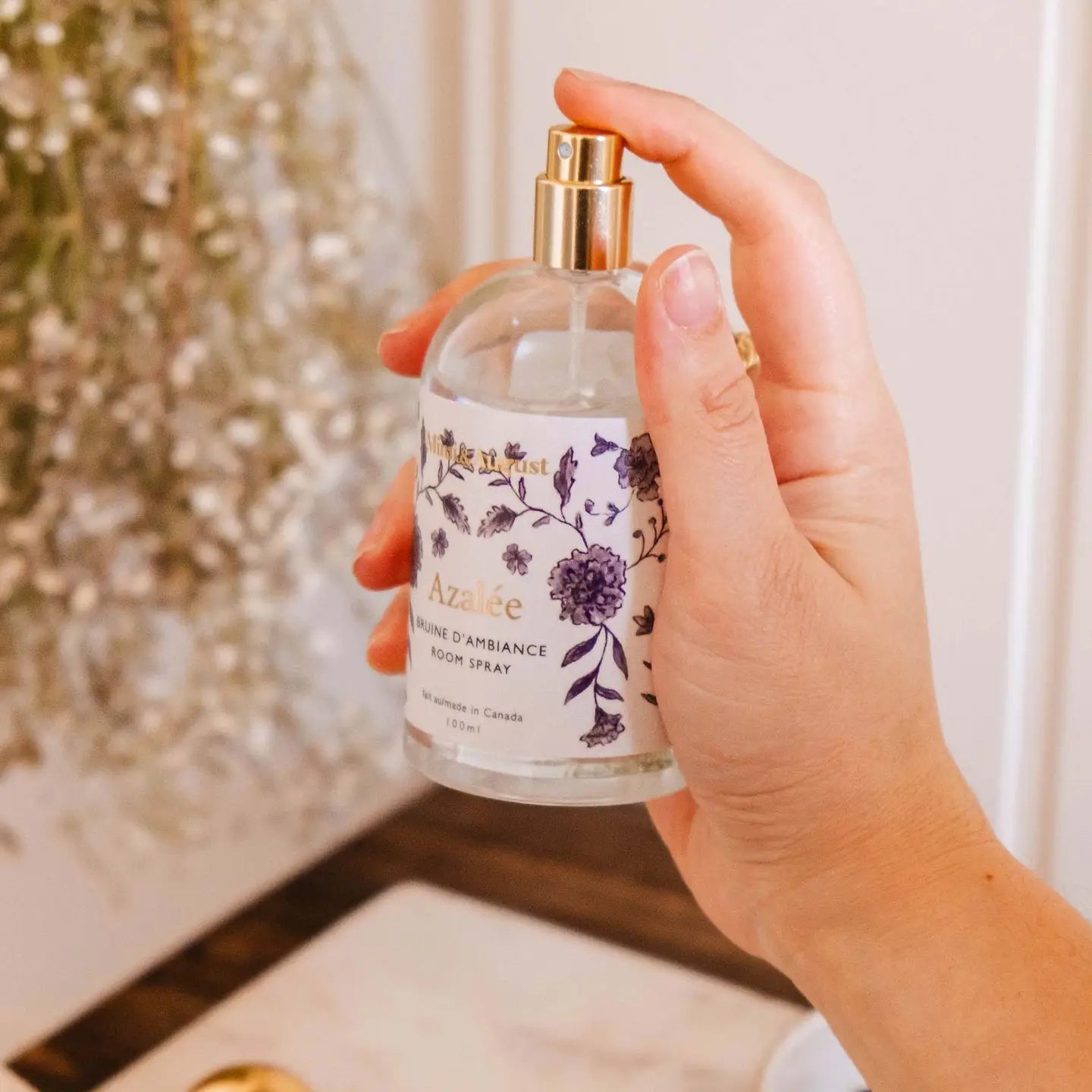 Azalea Room Spray - Natural Air Freshener for Home, Office & Bathroom | Long-Lasting Fragrance for Relaxation & Freshness