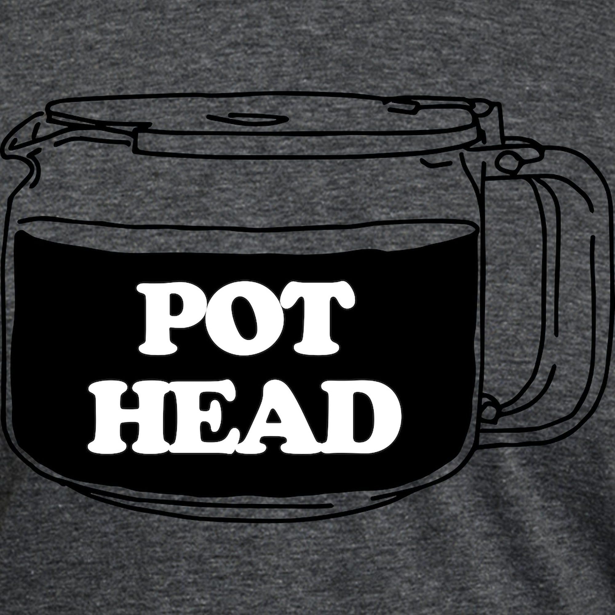 Pot Head Men's Tri-Blend T-Shirt - Soft Premium Cotton Blend Tee for Casual Wear & Gifts - Perfect for Stoner Lifestyle, Comedy Events & 420 Celebrations