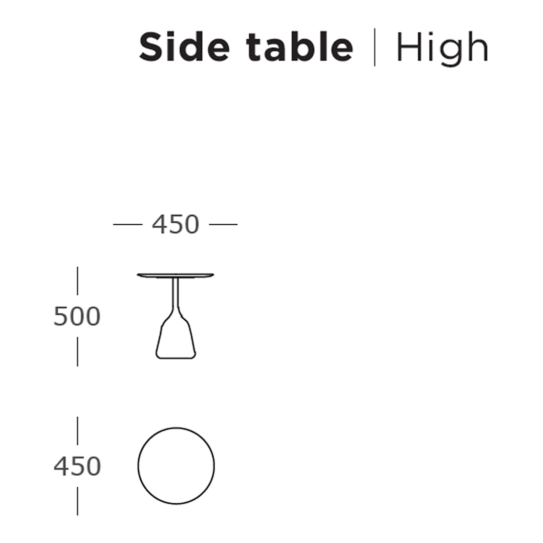 365 North Coin Side Table by Wendelbo - Modern Scandinavian End Table for Living Room, Bedroom & Office - Stylish Small Accent Table with Minimalist Design