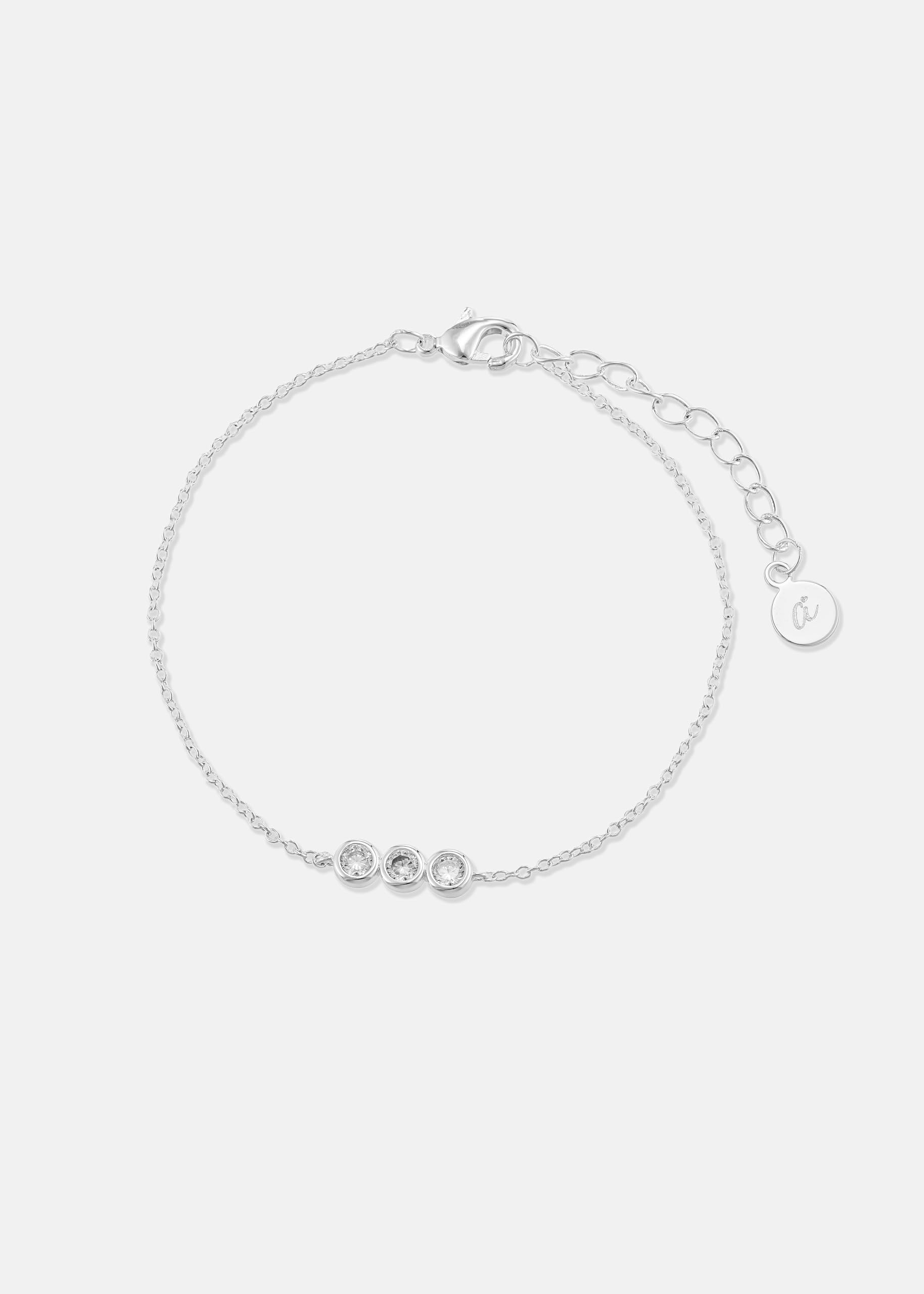 30th Birthday Gifts for Women - Elegant 3 Crystal Bracelet Set, 30th Birthday Jewelry for Her, Meaningful Three Decades Celebration Gift, Silver 30 Year Old Birthday Present - Perfect for Milestone Parties, Anniversary Celebrations & Special Occasions