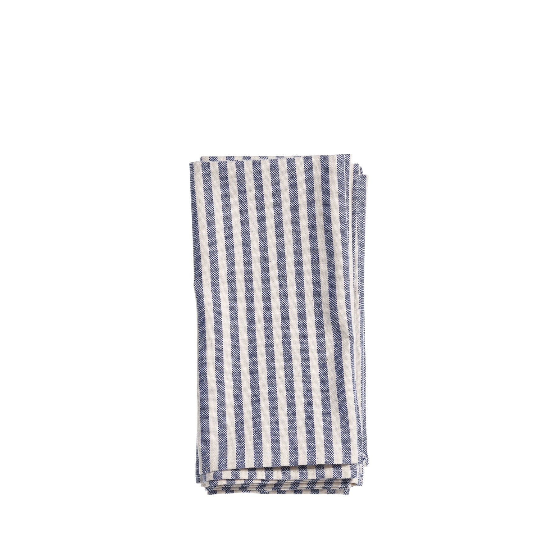 Organic Cotton Ticking Stripe Napkins Set of 4 - Premium Eco-Friendly Table Linens for Dining, Parties & Home Decor