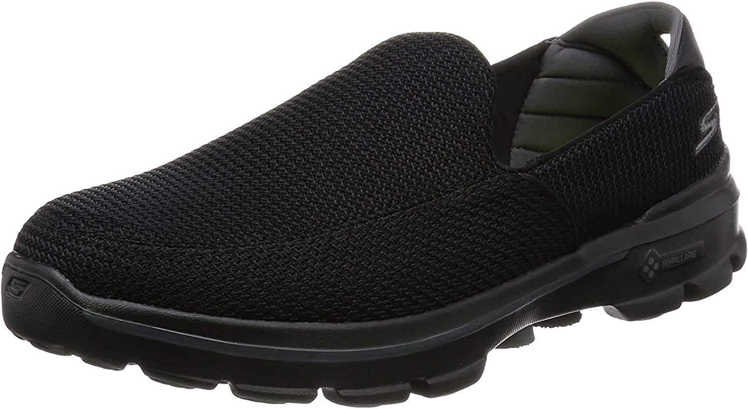 Skechers Men's Go Walk 3 Slip-On Walking Shoes - Lightweight & Comfortable Sneakers for Walking, Travel & Everyday Wear