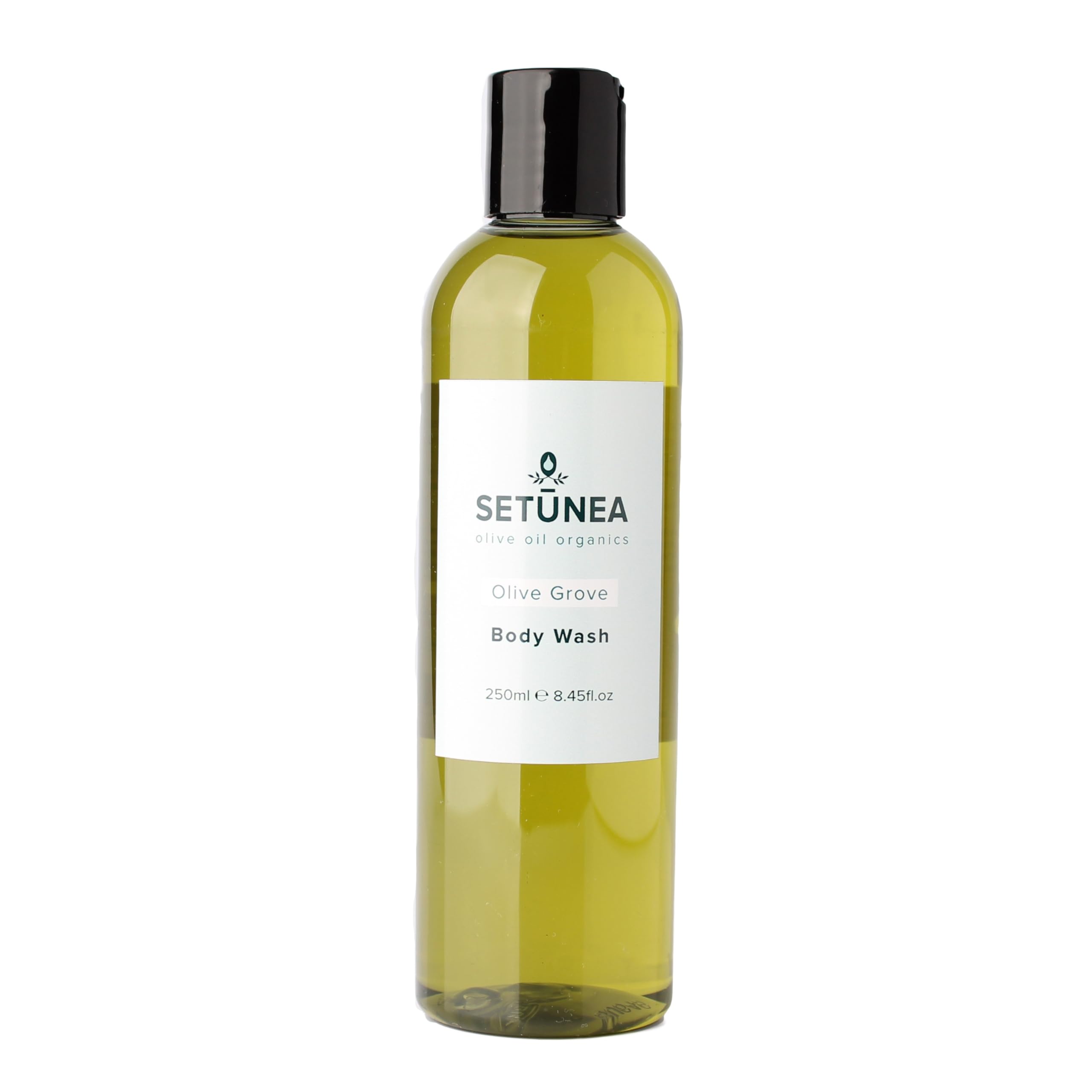 Setunea Organic Olive Oil Body Wash 250ml - Hydrating & Nourishing for Dry Skin | Vegan, Sulfate-Free | Perfect for Daily Shower & Spa Relaxation