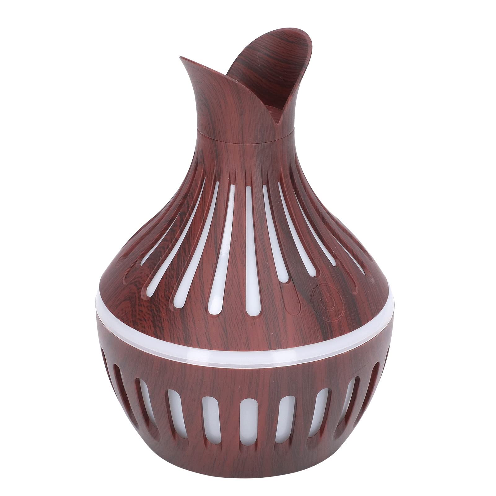 **300ml Wood Grain Aroma Diffuser & Humidifier - 7 Color LED Lights, USB Powered, Safe 5V 1A Operation - Perfect for Bedroom, Living Room, Yoga & Spa Relaxation**