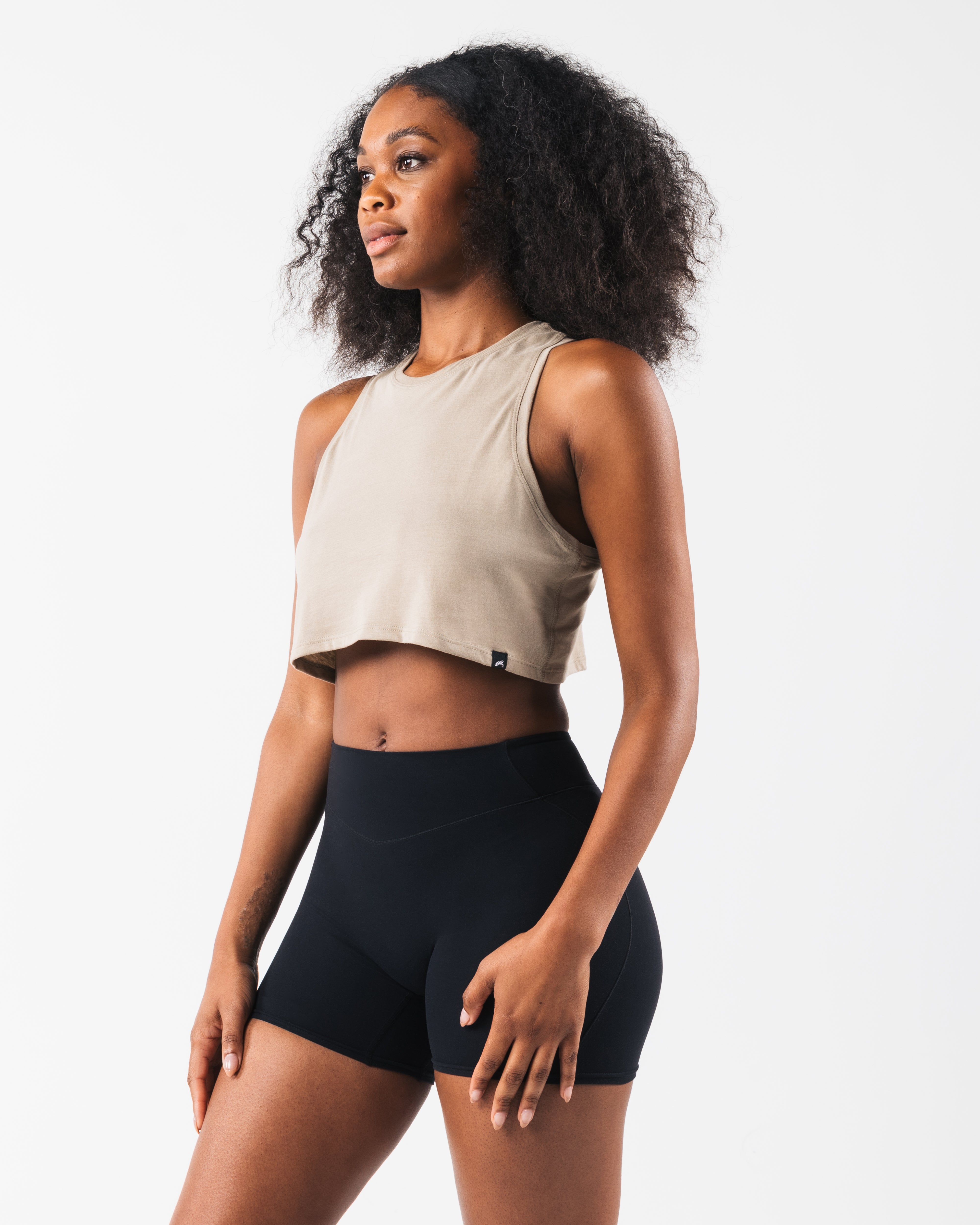 LDB Muscle Tank Top for Women - Soft Stretch Workout Shirt | Gym, Yoga, Running & Casual Wear | Dune Color