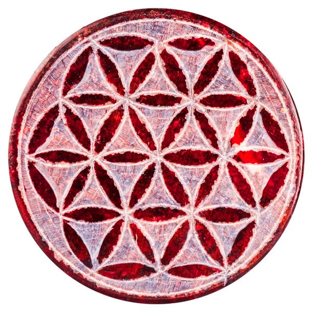 Handmade Flower of Life Soapstone Box - Spiritual Healing Crystal Storage - Perfect for Jewelry, Essential Oils & Sacred Items - Meditation & Yoga Accessory