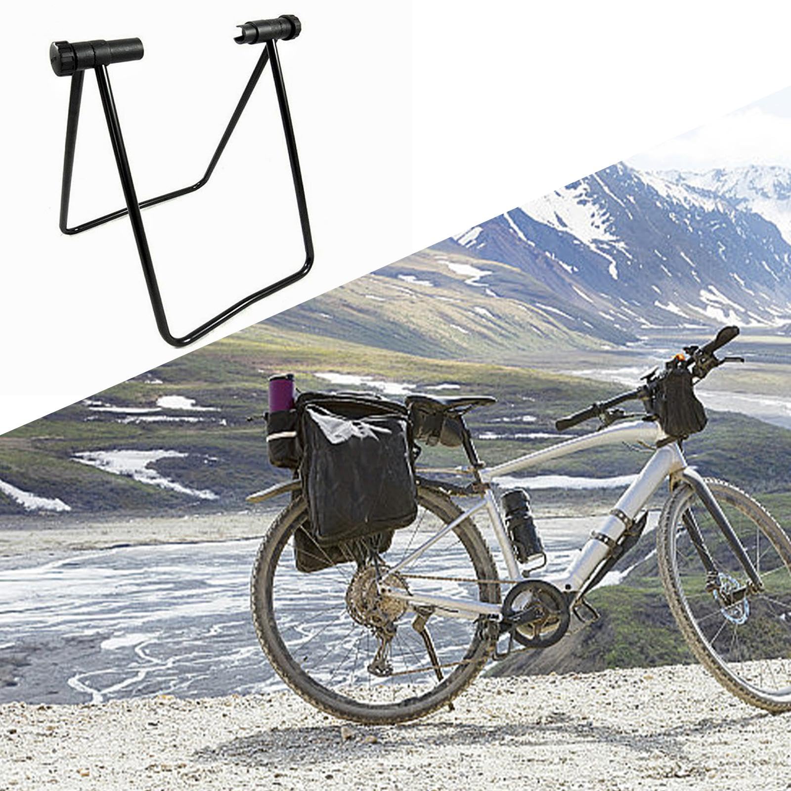 RockBike Bike Storage Stand - Space Saving Home Bike Rack for Garage & Apartment