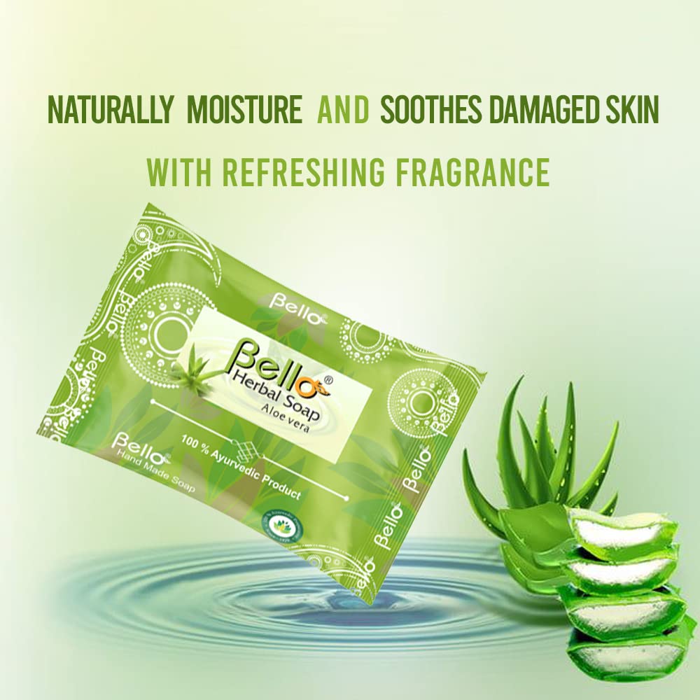 Bello Herbal Soap - 3 Pack | Natural & Organic Skincare | Perfect for Sensitive Skin & Daily Cleansing