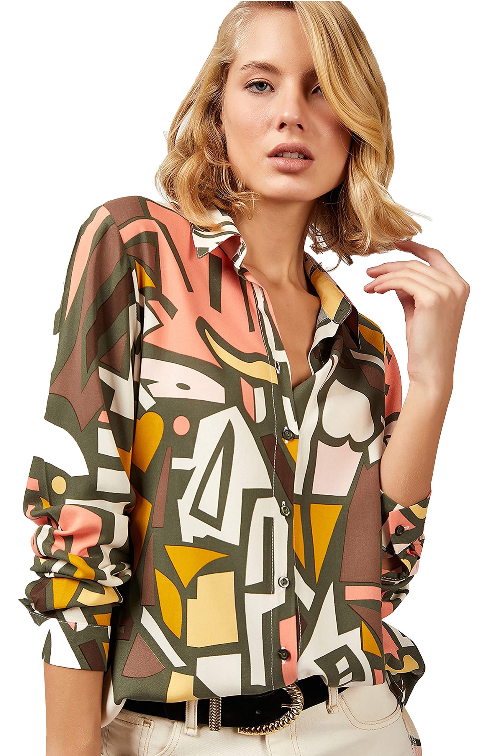 Stylish Women's Long Sleeve Button Down Blouses - Casual & Dressy Tops for Work, Office & Everyday Wear