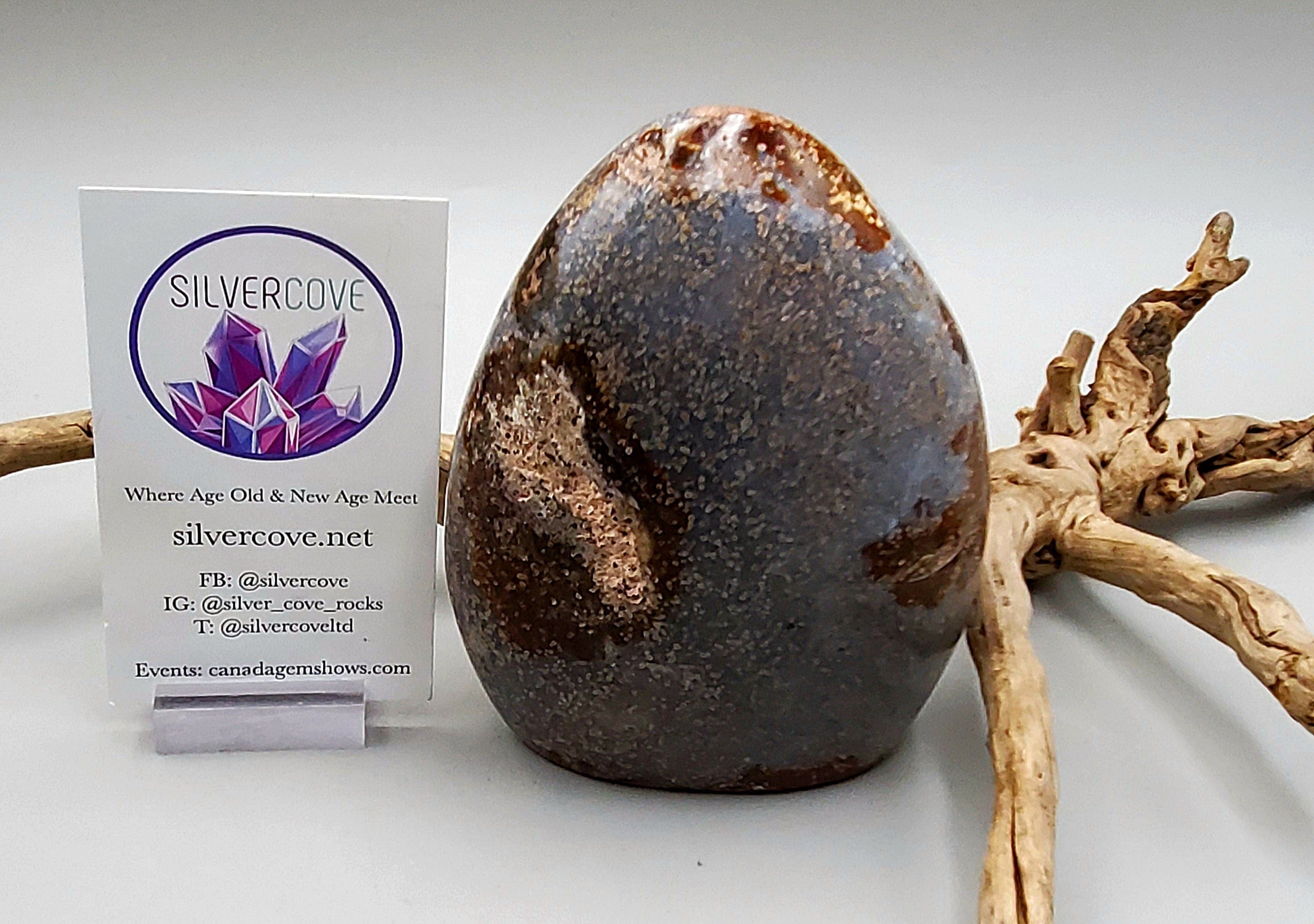 Natural Bloom Agate Free Form Stone - Healing Crystal for Meditation, Home Decor & Spiritual Gifts | Perfect for Yoga Spaces, Office Desk & Energy Balancing