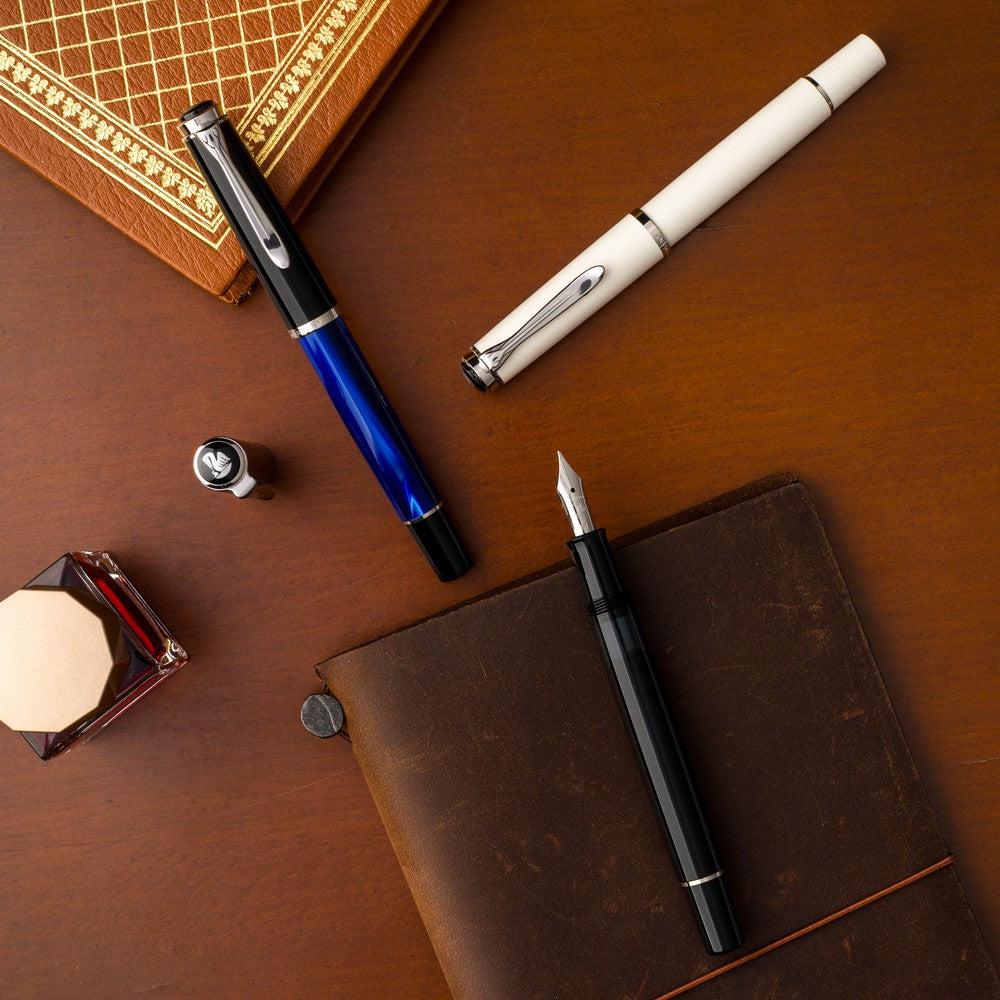 Pelikan M205 Classic Fountain Pen - Premium German Writing Instrument for Calligraphy, Journaling & Office Use