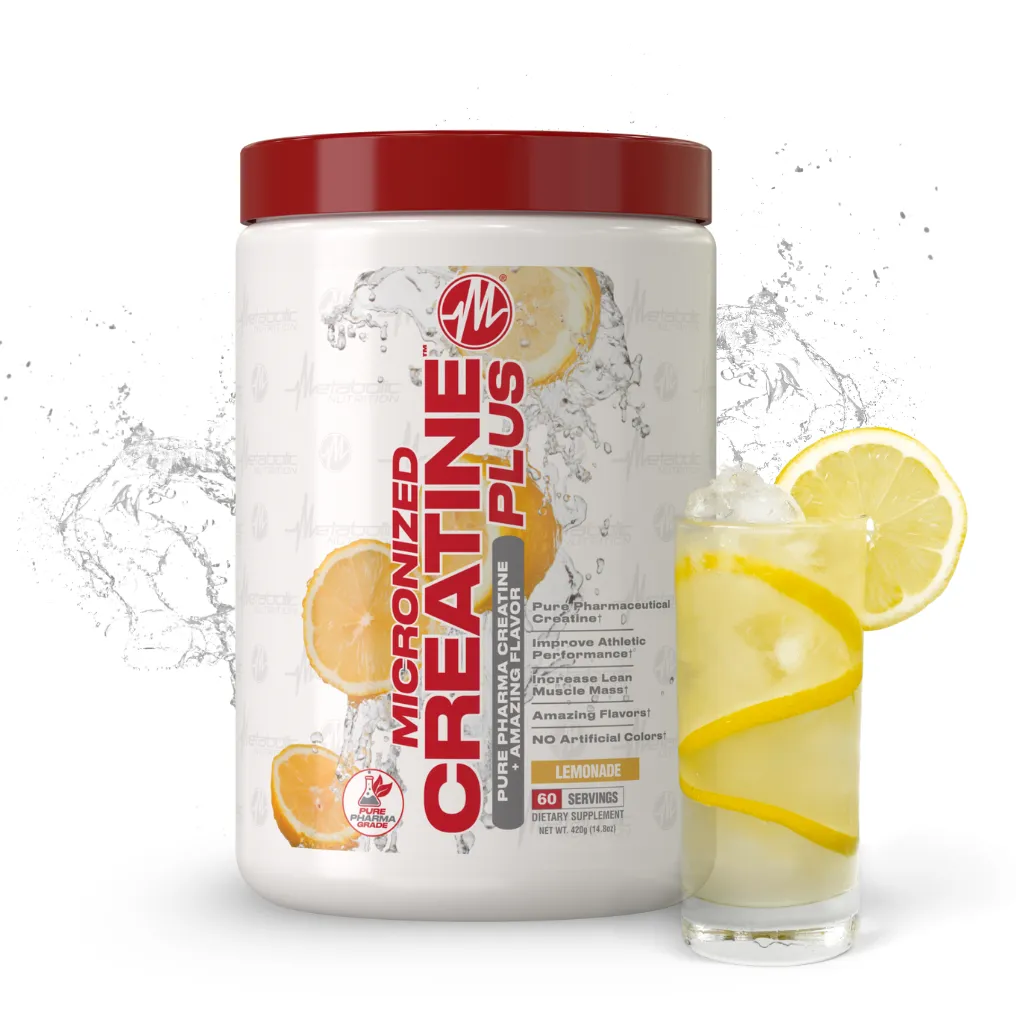 Metabolic Nutrition CreatinePLUS - Premium Creatine Supplement for Muscle Growth & Strength | Ideal for Athletes & Bodybuilders