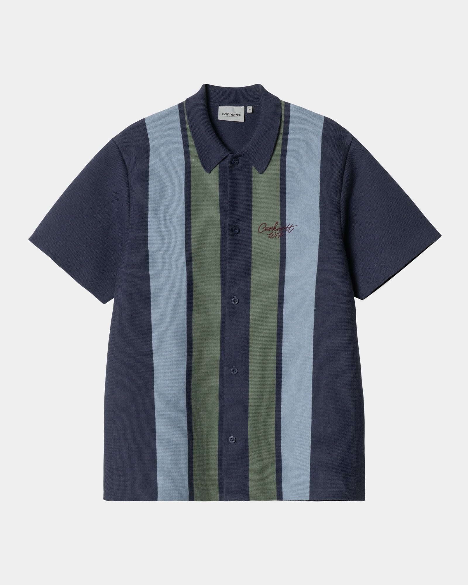 Memory Knit Shirt for Men | Soft & Comfortable Ink Percy Stripe Casual Top | Perfect for Office, Travel & Everyday Wear