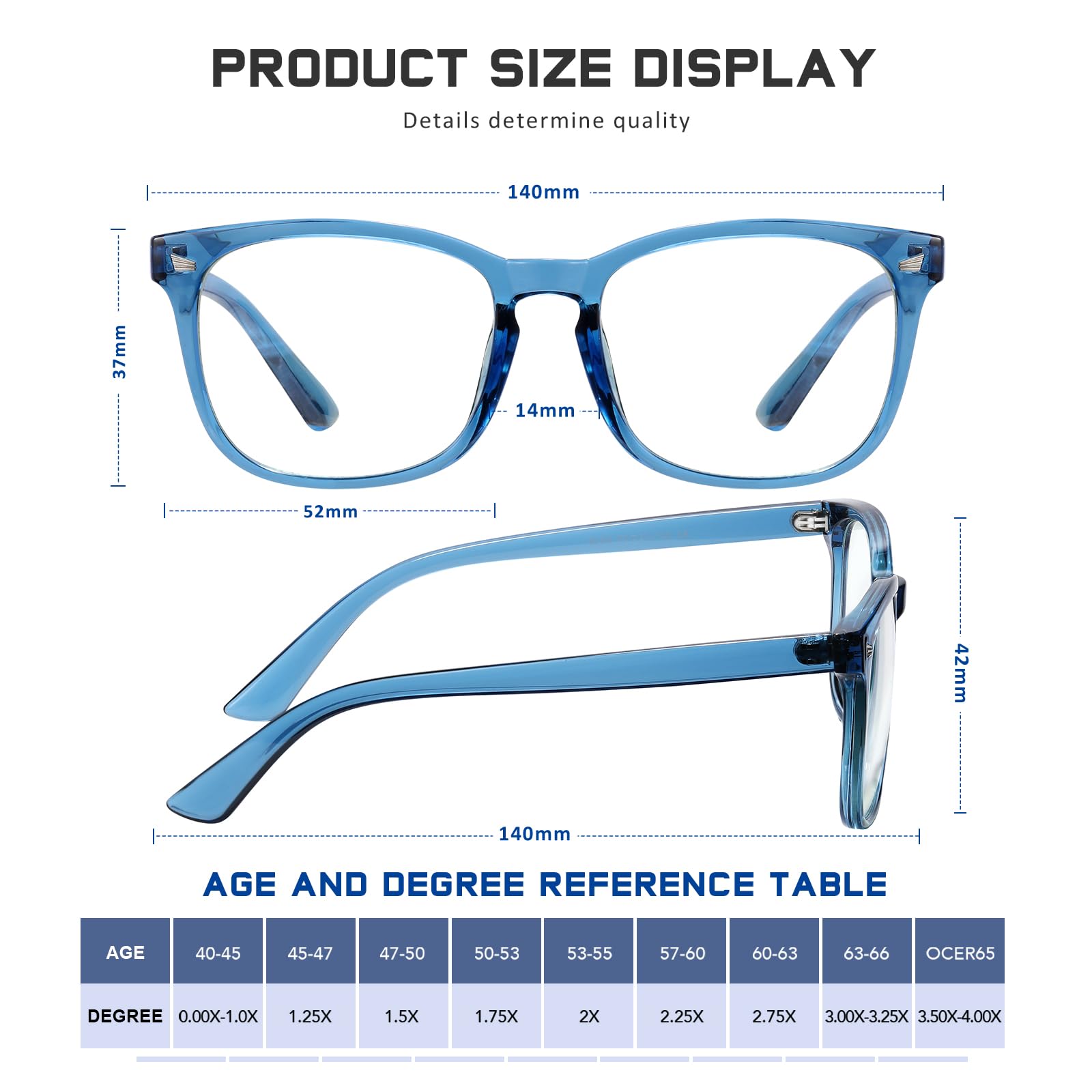 Blue Light Blocking Glasses for Women & Men - Anti Glare Reading Glasses with Durable Frame | Perfect for Computer Work, Gaming & Nighttime Reading