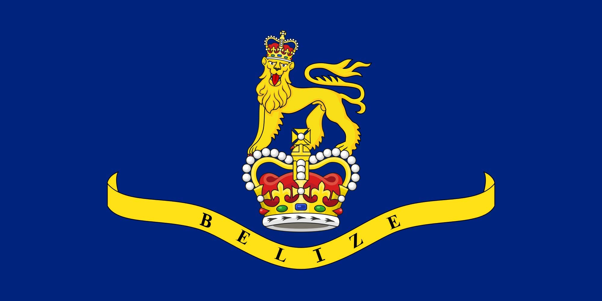 XL Governor-General of Belize Flag - 100x200cm (40x80inch) Landscape Outdoor Flag - 2.16m² (23sqft) - 100% German-Made Durable Polyester - Perfect for Government Buildings, Embassies & Patriotic Displays