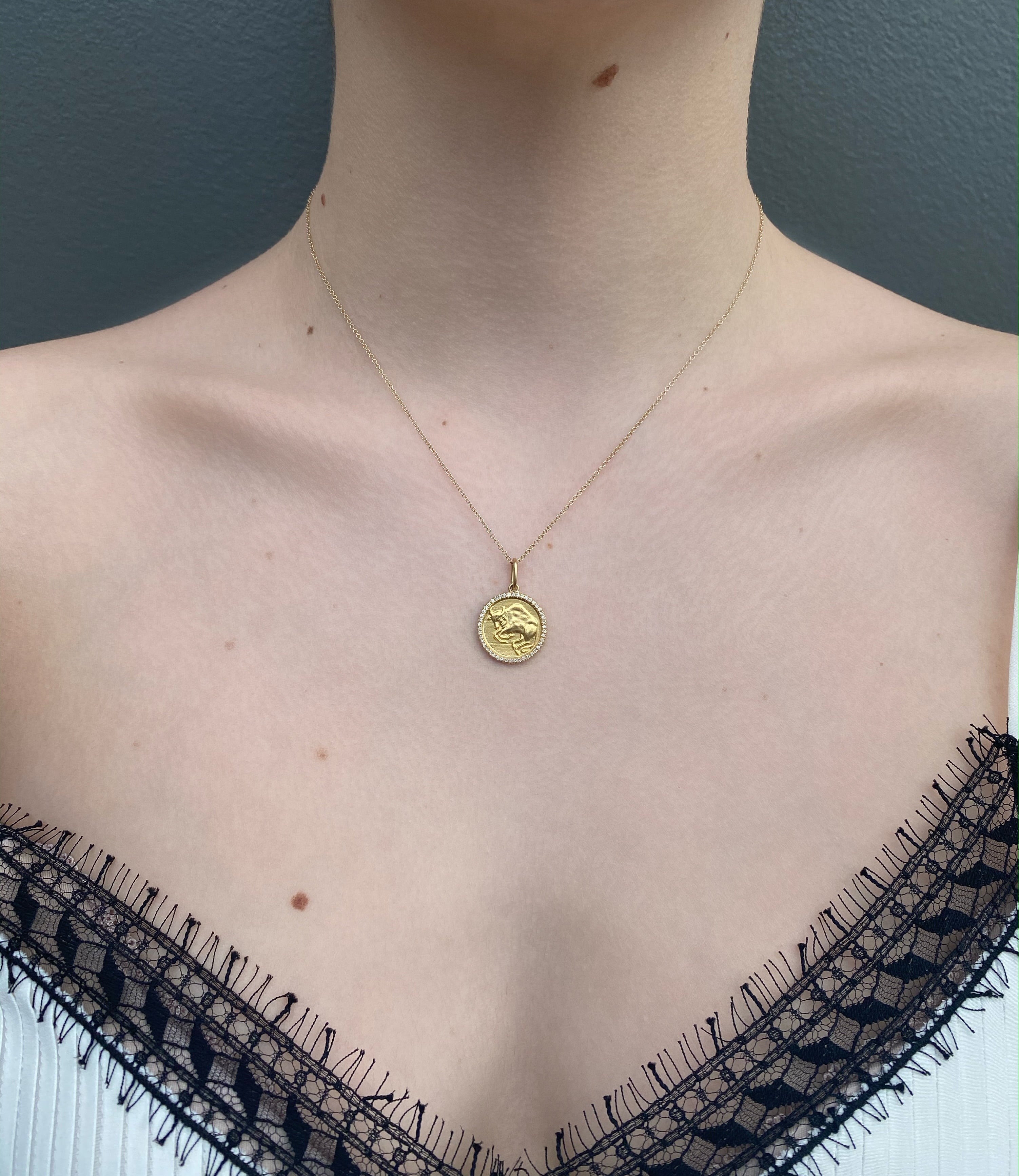 Taurus Zodiac Necklace - April 21 to May 21 Birthstone Pendant - Perfect Gift for Taurus Women & Men - Birthday, Anniversary & Astrology Jewelry