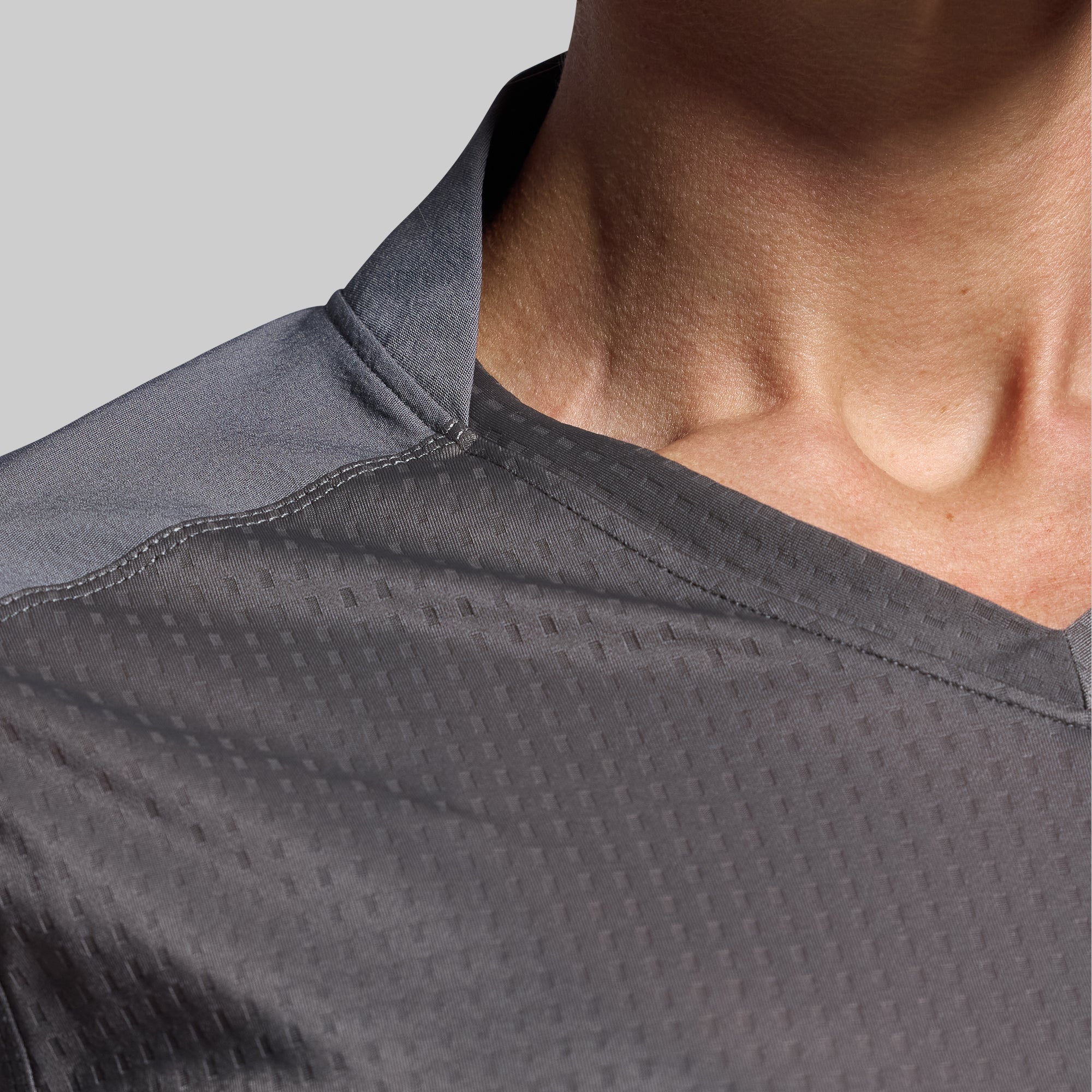 Women's Long Sleeve Open Back Workout Top - Breathable Athletic Shirt for Yoga, Gym & Running (Wolf Grey)