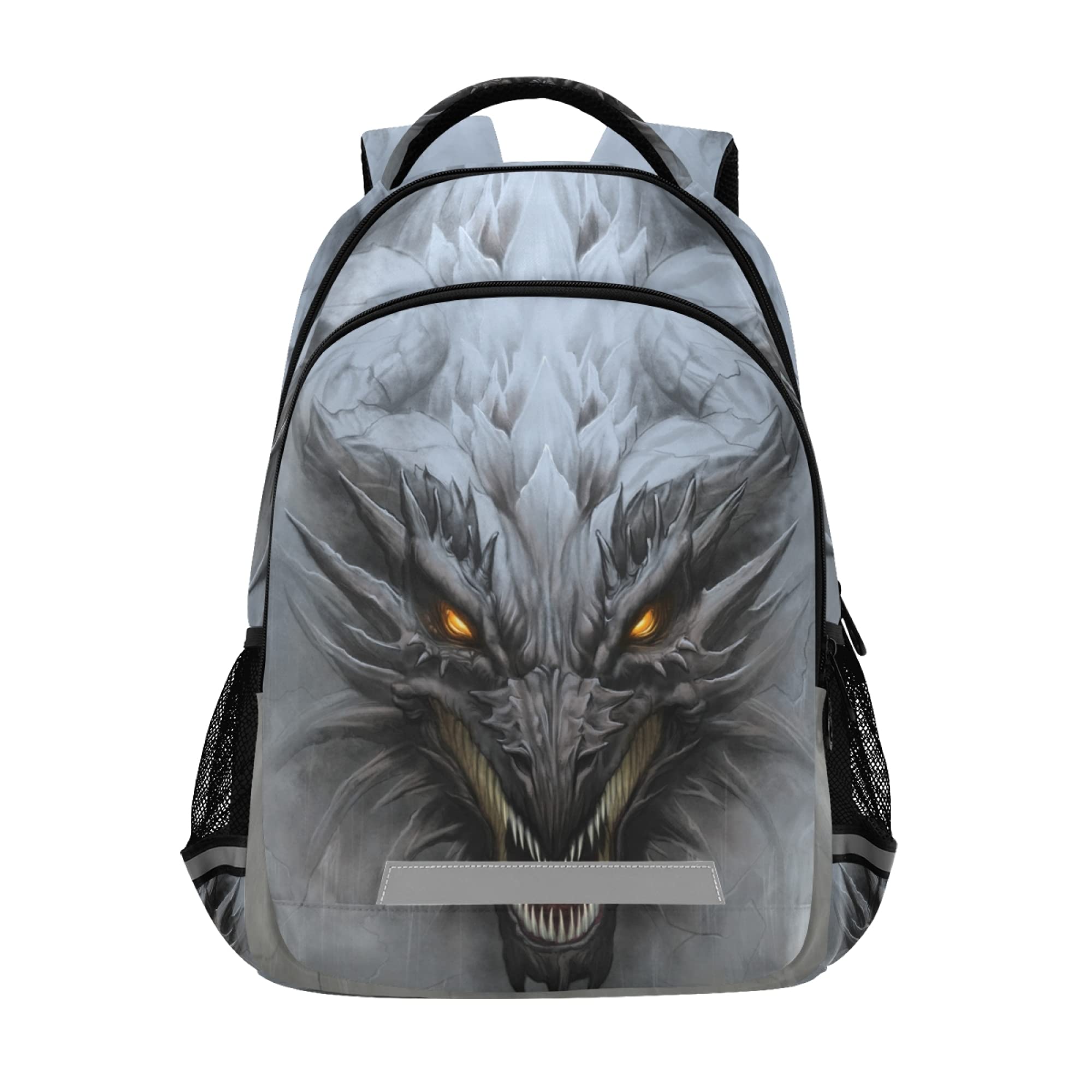 ALAZA Fantasy Dragon Head Backpack for Women & Men - Stylish Laptop Bag for 13 14 15.6 Inch Notebooks & Tablets - Perfect for School, Work & Travel - Unique Casual Daypack with Dragon Design