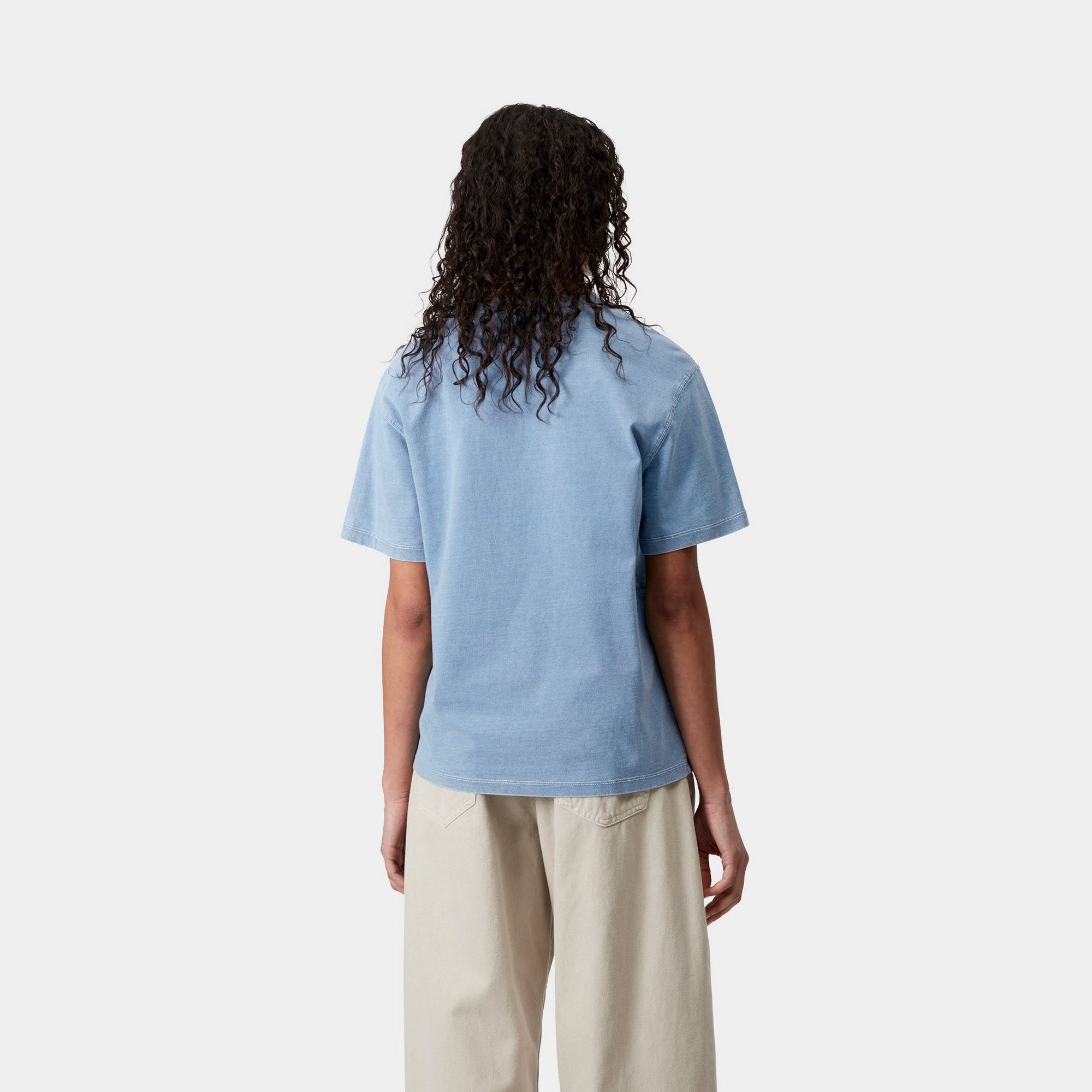 Women's Light Blue Ingo T-Shirt - Soft Cotton Casual Tee for Everyday Wear | Perfect for Outings, Work & Relaxing at Home