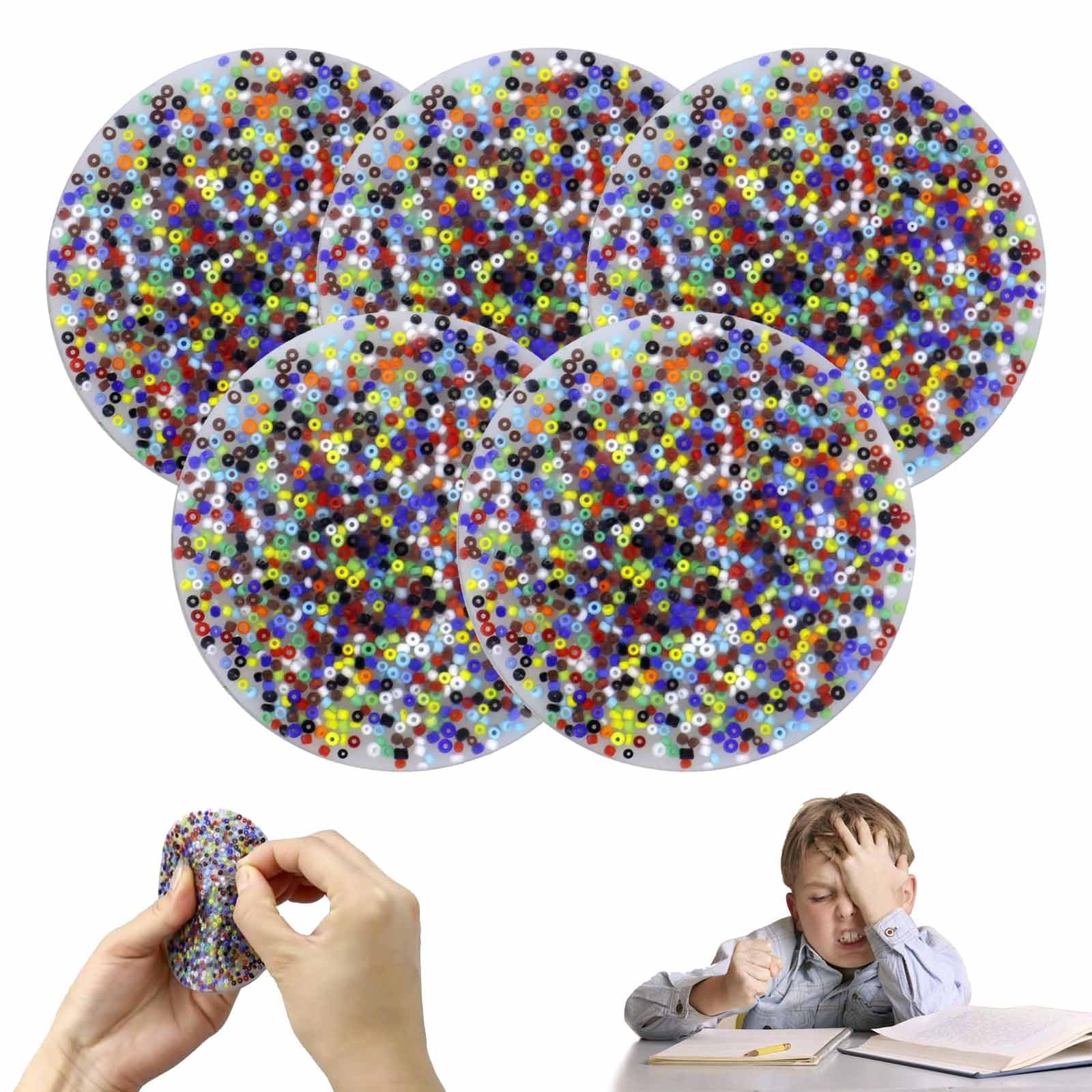 Anti-Anxiety Skin Picking Fidget Toys Set (5PCS) - Sensory Stress Relief for Trichotillomania, Dermatillomania & Anxiety - Perfect for Office, Travel & Home Relaxation