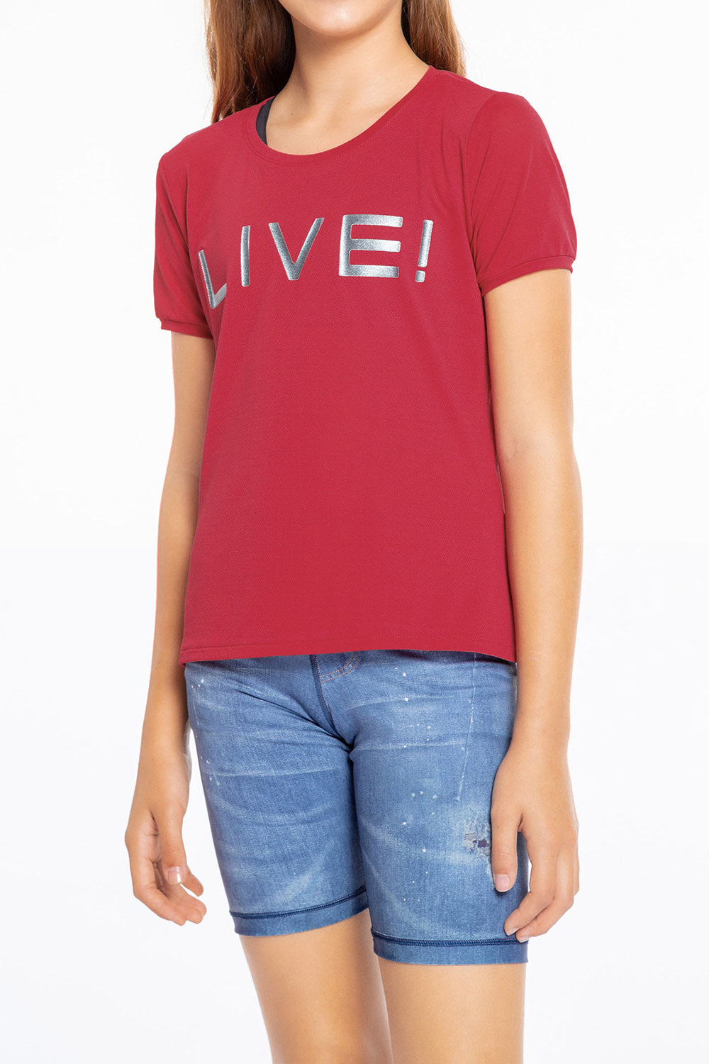 Kids LIVE! Holographic Blouse - Shiny Rainbow Top for Girls | Perfect for Parties, School Events & Photo Shoots