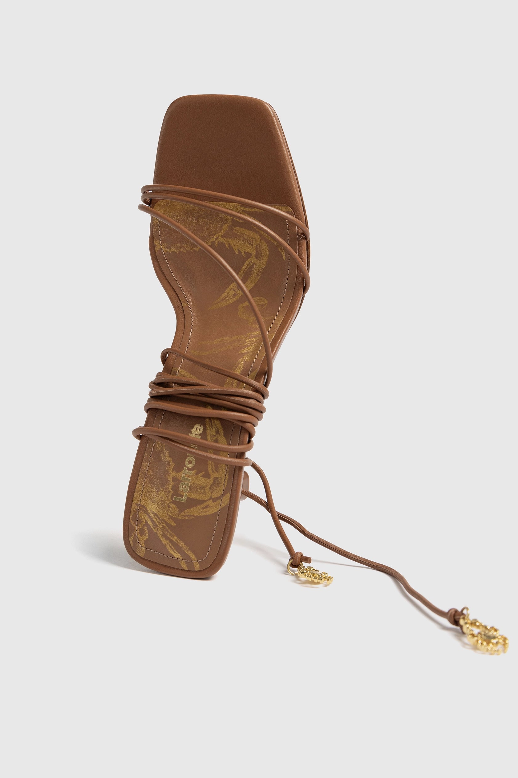 Nadia Women's Leather Sandals in Caramel - Comfortable Casual & Dressy Strappy Flat Sandals for Summer, Beach, Vacation and Everyday Wear