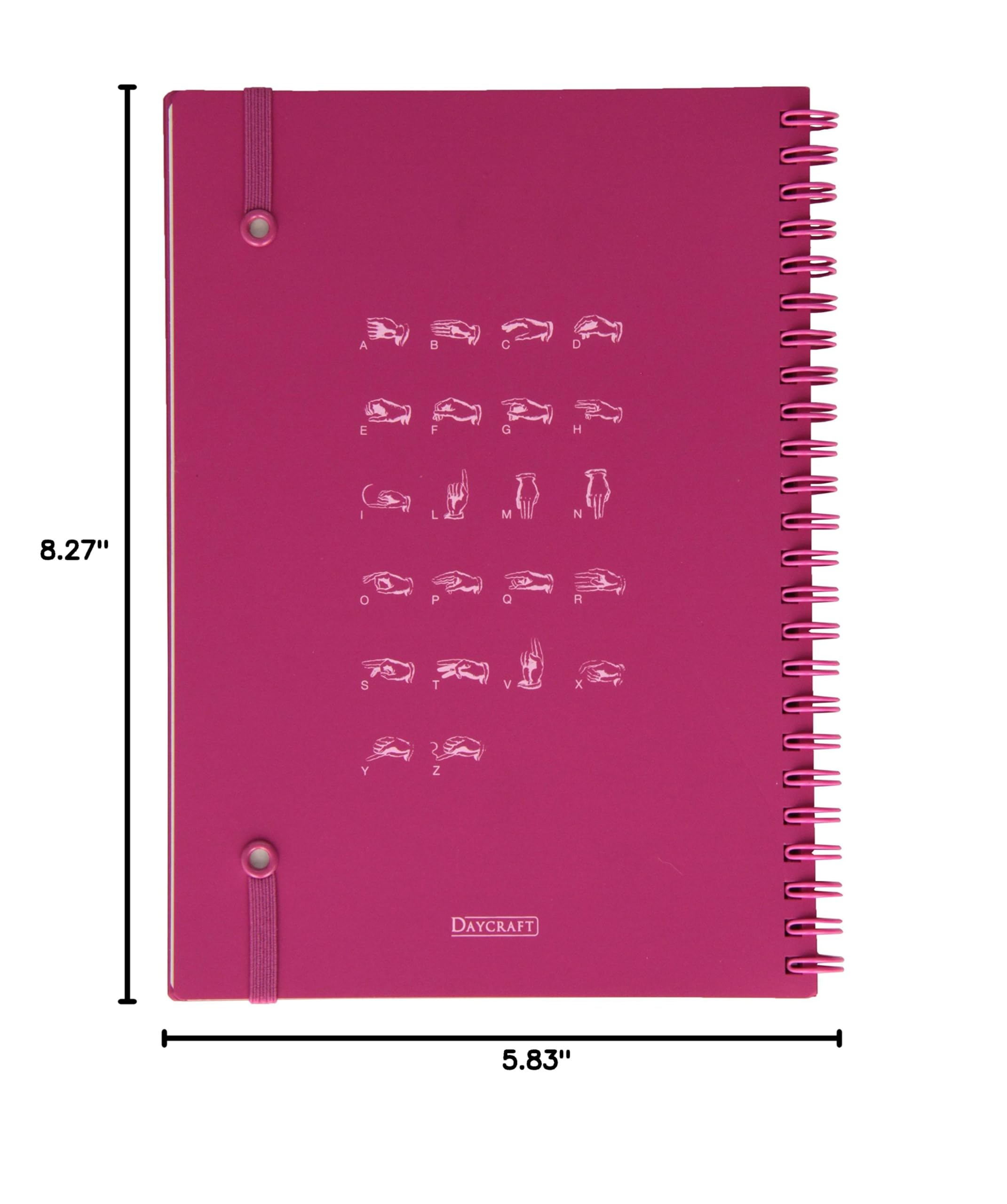 Daycraft Decoder Sketchbook - Premium Pink Hardcover Notebook for Artists & Students | Perfect for Drawing, Journaling & Creative Writing
