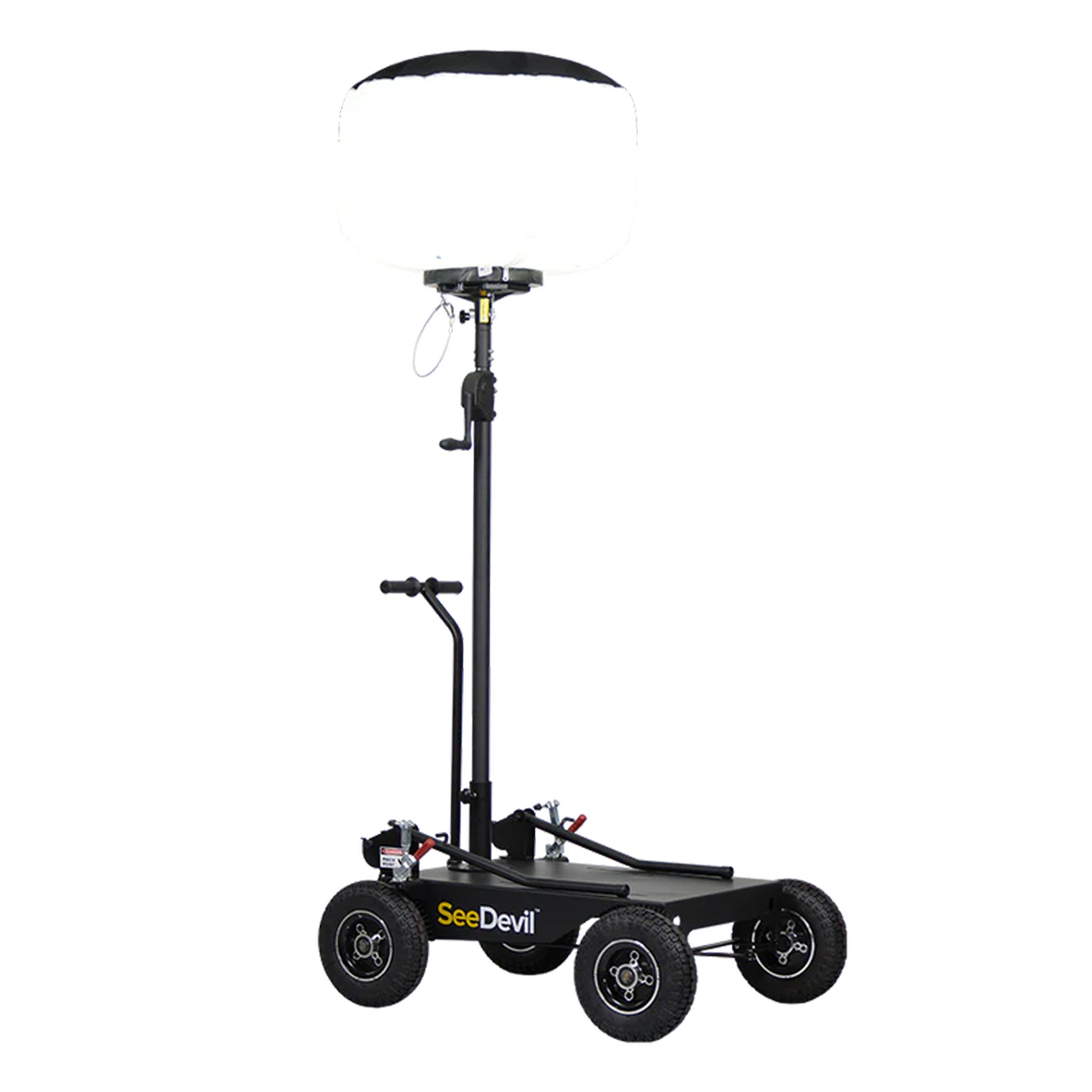 Pro Series Mobile Cart with 9ft Mast & Mount - Heavy Duty Rolling Stand for Outdoor Events, Trade Shows & Retail Displays