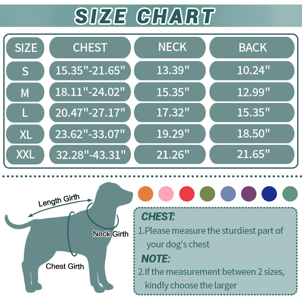 Warm Fleece Dog Winter Coat - Adjustable Dog Jacket with Nylon Buckle & Reflective Strips for Small, Medium & Large Dogs | Dark Turquoise | Perfect for Cold Weather Walks, Outdoor Adventures & Nighttime Safety