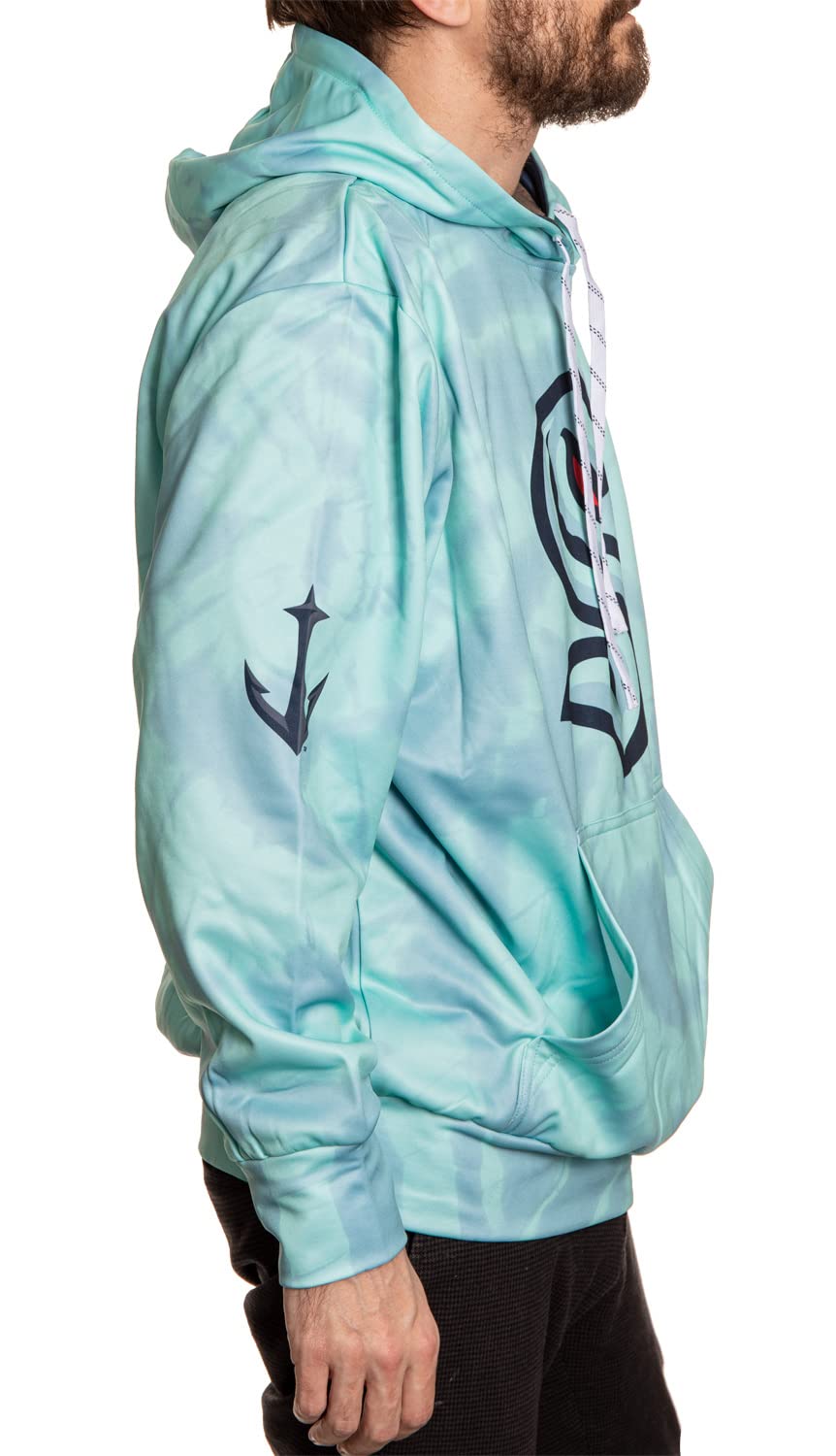 Calhoun NHL Surf & Skate Men's Tie Dye Sublimation Pullover Hoodie - Stylish & Comfortable Hoodie for Skateboarding, Surfing & Casual Wear