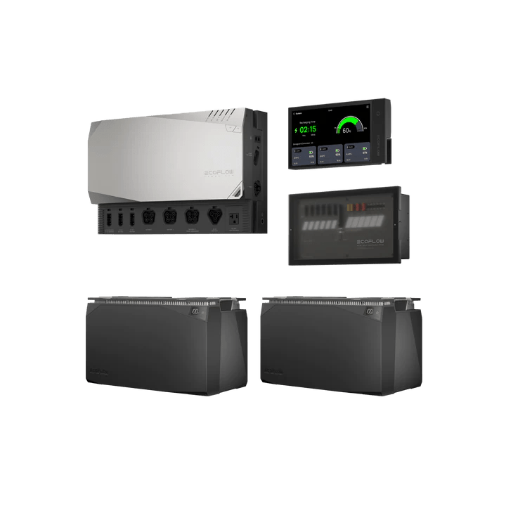 EcoFlow 10kWh Solar Power Kit - Portable Home Battery Backup for Off-Grid Living, Emergency Power & RV Camping