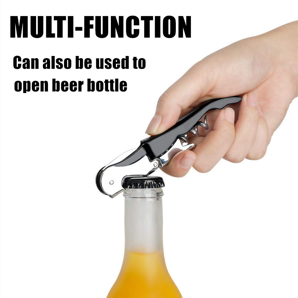 TOPTIE 12-Piece Custom Waiter Corkscrew Wine Openers with Foil Cutter - Multi-Functional Bottle Opener for Beer & Wine - Perfect for Restaurants, Bars, Parties & Home Entertaining