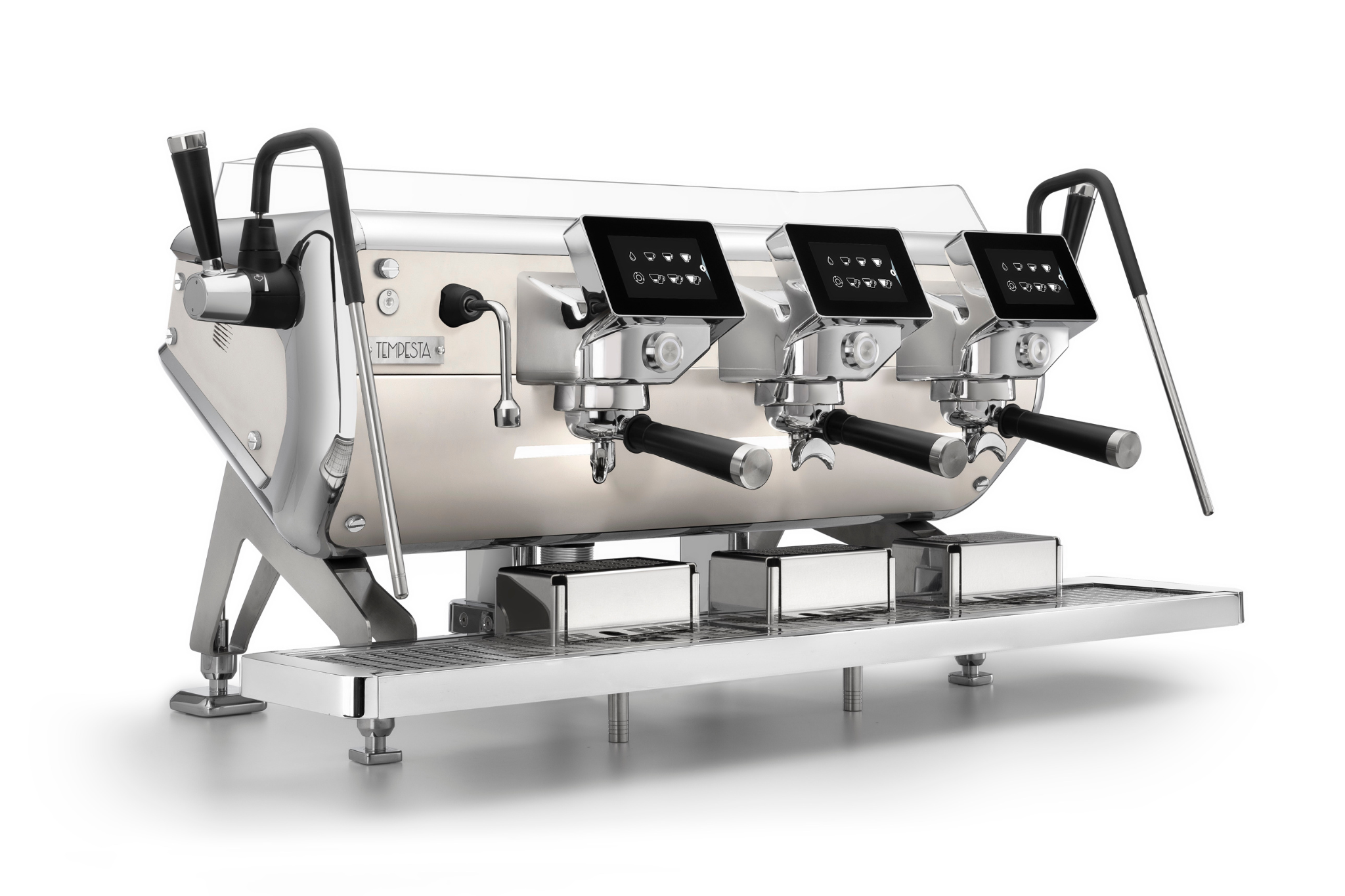 Barista Attitude Tempesta 3 Group Commercial Espresso Machine - White | Professional Coffee Maker for Cafes, Restaurants & Coffee Shops | Heavy Duty Multi Boiler System for High Volume Brewing
