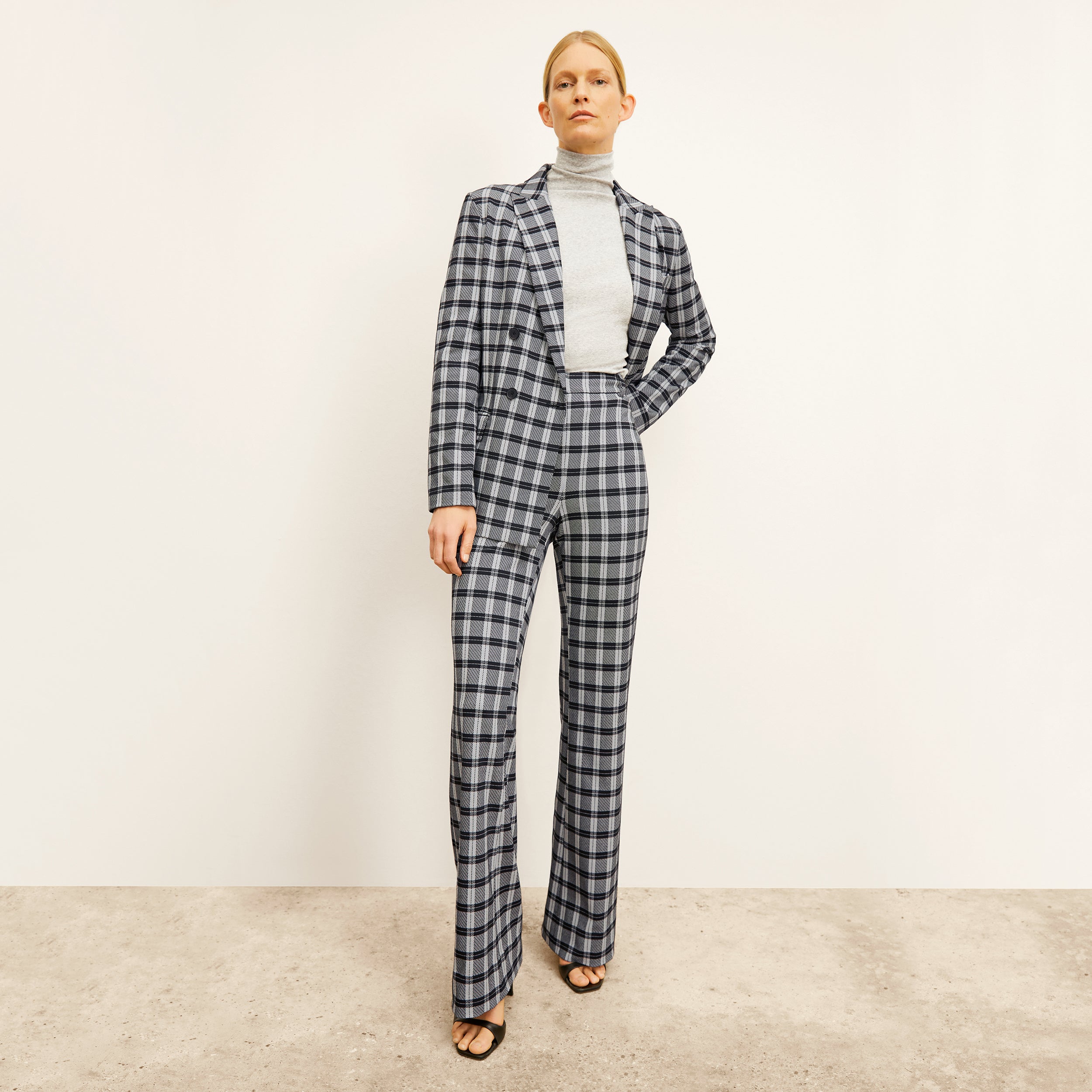 Horton Pant Knit Suiting Pants - Comfortable Stretch Formal Trousers for Office & Business Wear | Checkmate Collection | Perfect for Work, Meetings & Professional Events