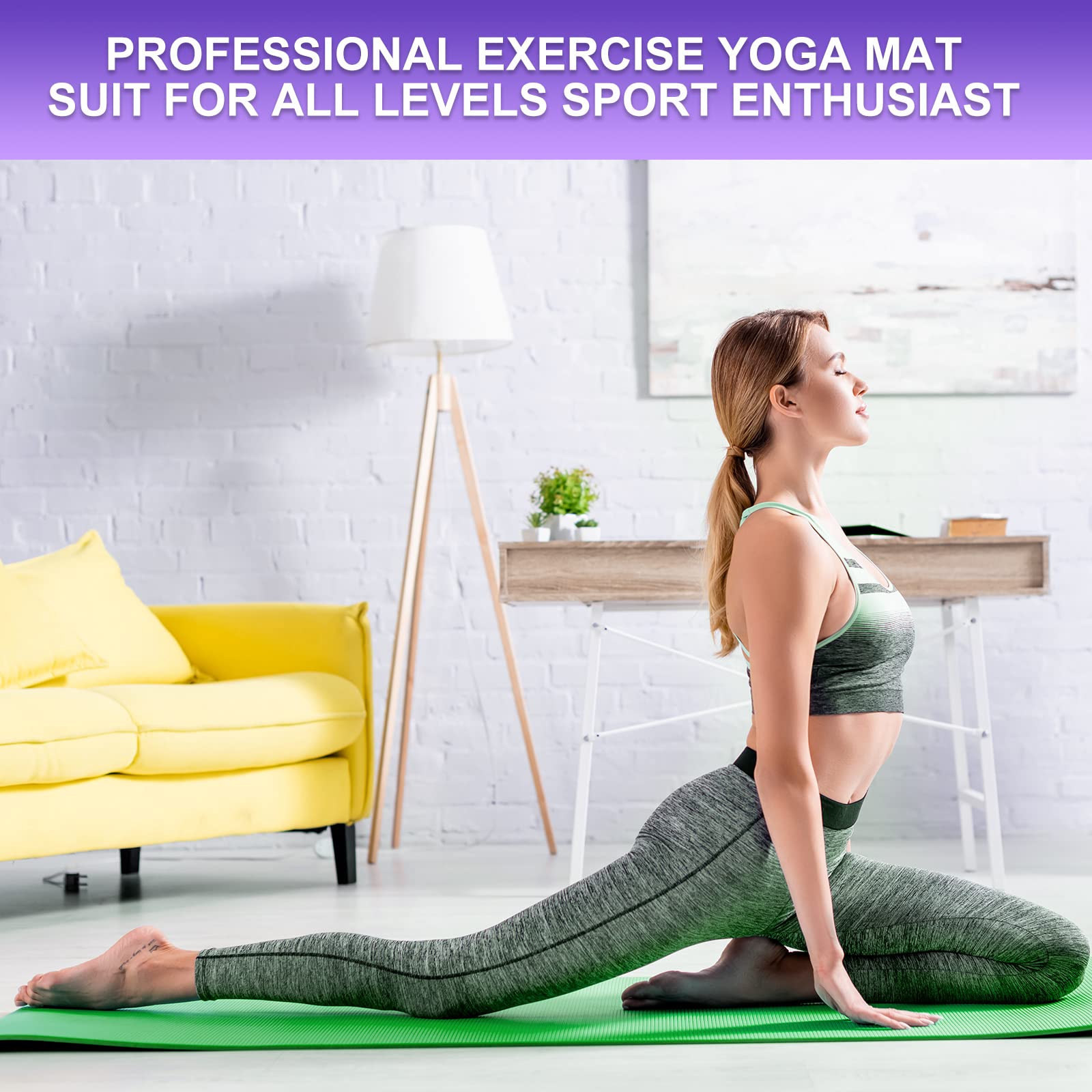 24-Pack 3mm Thick Non-Slip Yoga Mats (68.11