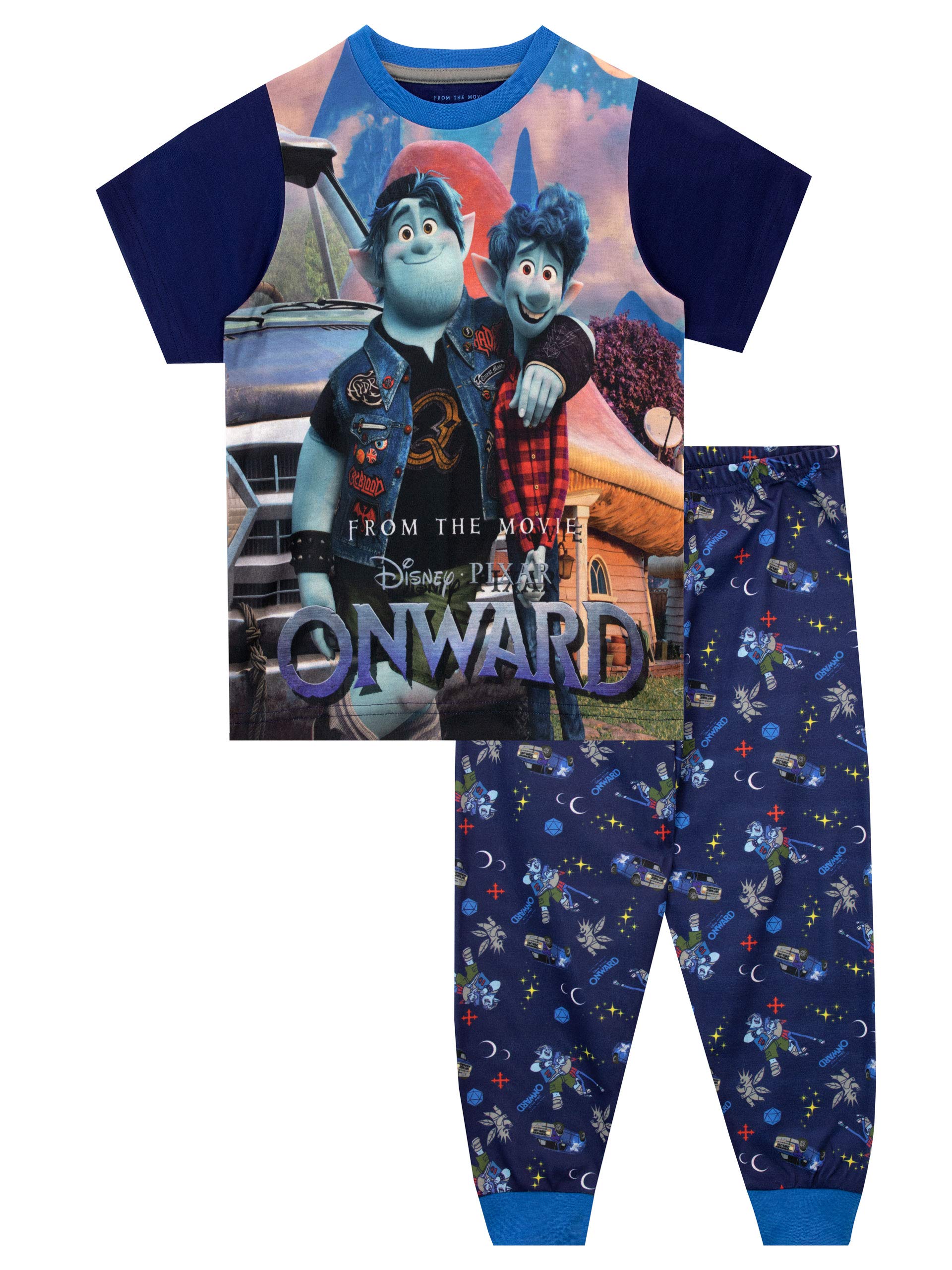 Disney Boys Onward Pajamas Set - Soft Cotton Sleepwear for Kids - Perfect for Bedtime, Movie Nights & Disney Themed Parties