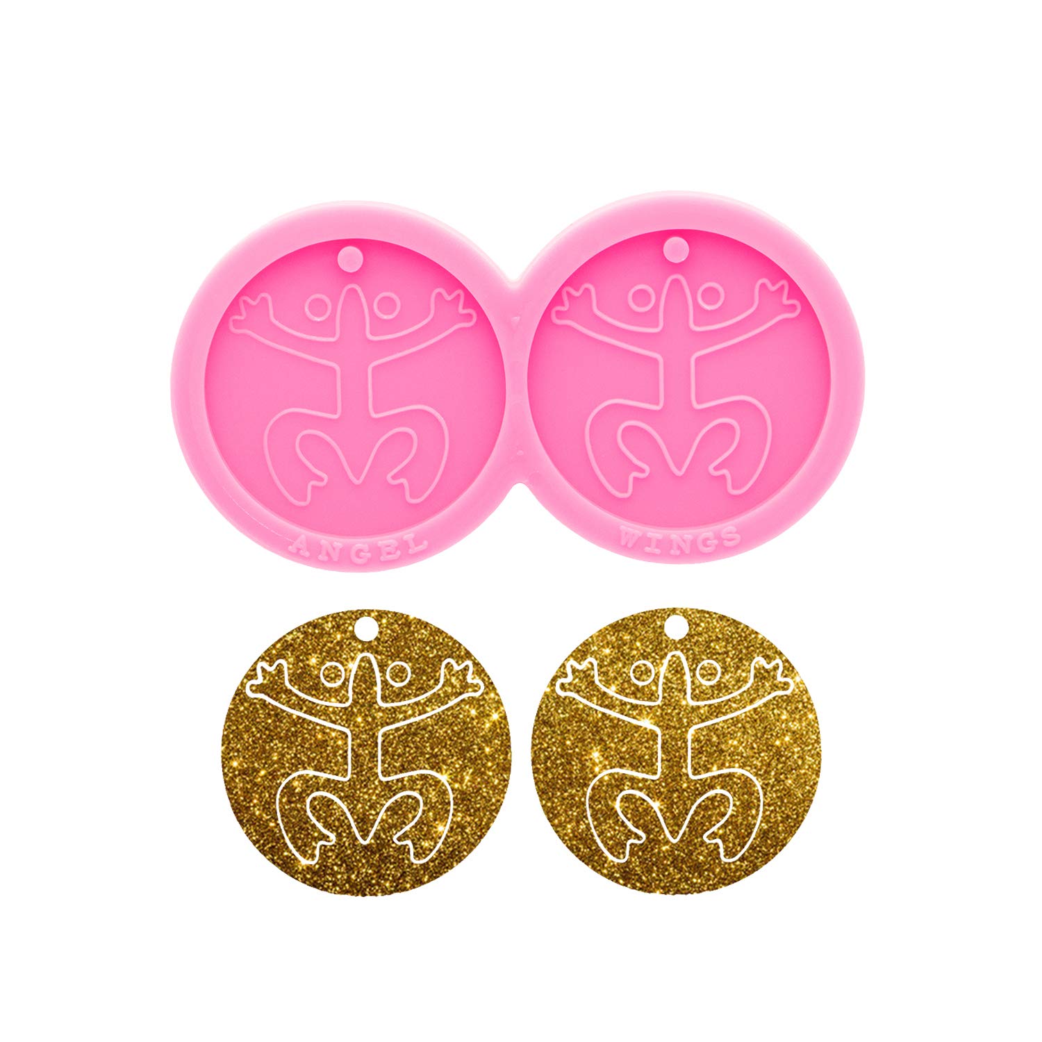 Premium Silicone Earring Molds for Resin Jewelry Making - Round DIY Epoxy Molds for Handmade Earrings, Keychains & Craft Projects (Multiple Sizes) - Perfect for DIY Gifts, Fashion Accessories & Home Crafting