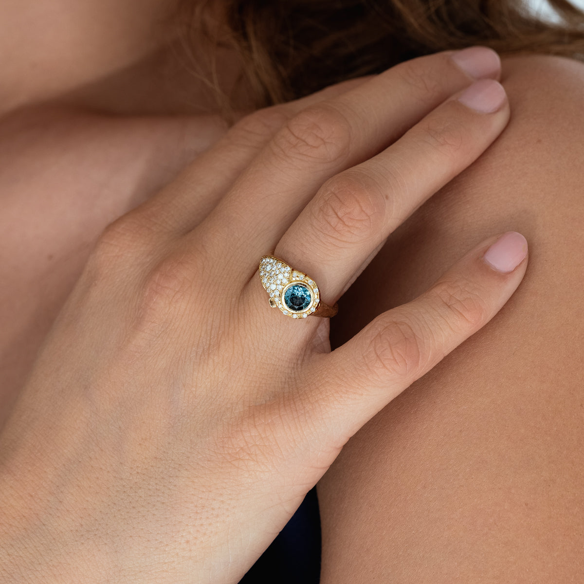 Birthstone Lock Ring - Personalized Sterling Silver Jewelry for Women - Perfect Gift for Birthday, Anniversary & Valentine's Day - Elegant Everyday Wear & Special Occasions