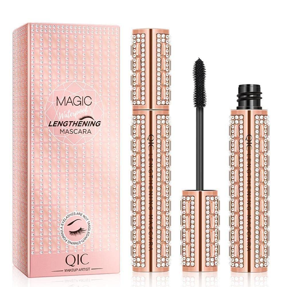 4D Fiber Mascara Waterproof - Lengthening & Volumizing for Thick Lashes - Party & Daily Wear