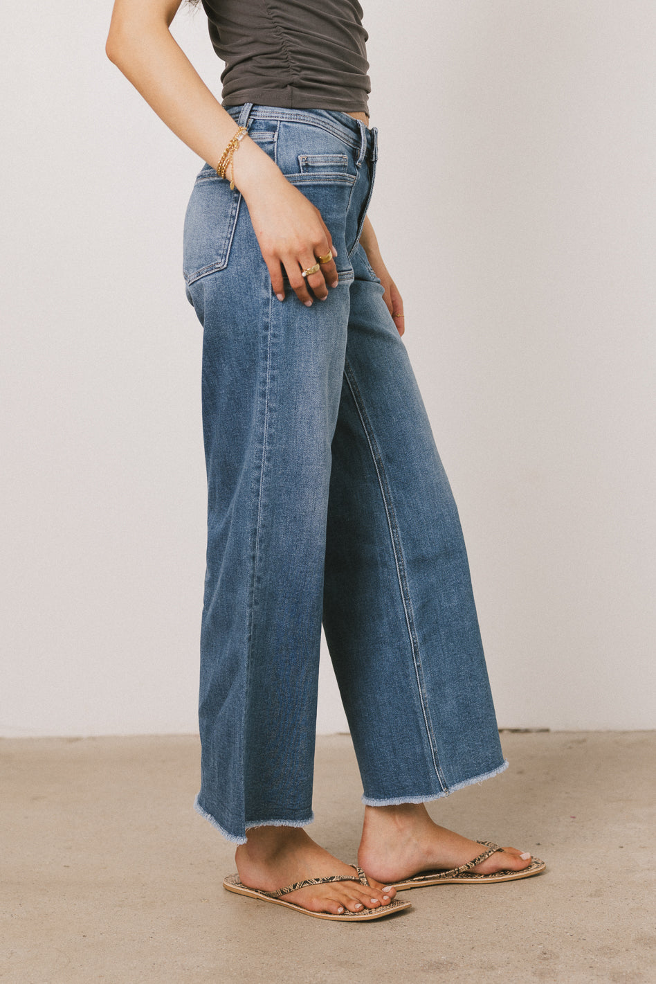 Lucy Wide Leg Jeans for Women - High Waisted Stretch Denim Pants | Comfortable & Trendy Casual Wear for Everyday Outfits, Work or Weekend