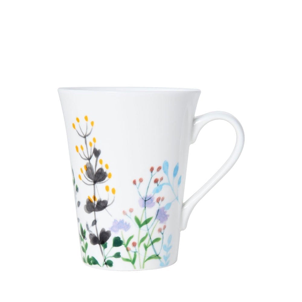 Tivoli Garden Porcelain Coffee Mugs Set of 4 - Elegant Floral Design Tea Cups for Home, Office & Gifts - Perfect for Morning Coffee, Afternoon Tea & Housewarming Presents