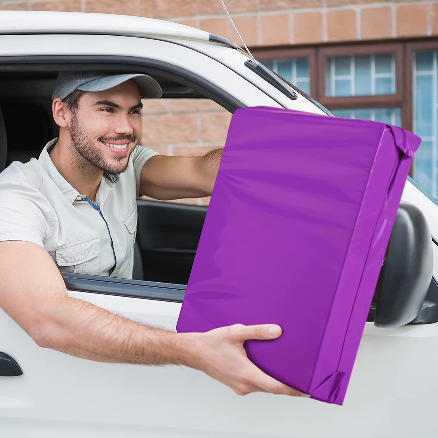 12x15.5 Inch Purple Poly Mailer Envelopes - Waterproof Shipping Bags for Ecommerce, Clothing & Apparel - Perfect for Online Stores, Amazon FBA & USPS Shipping
