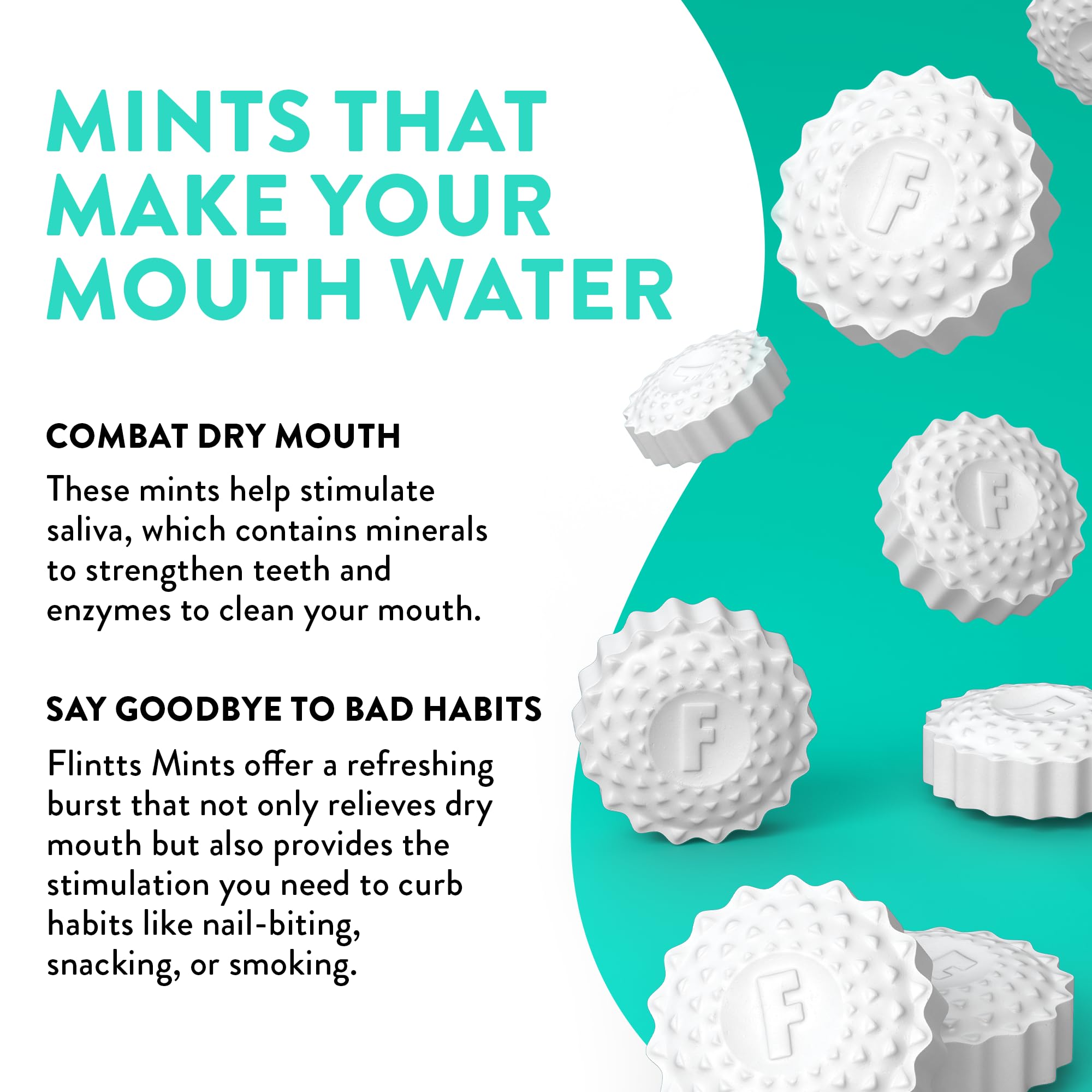 Flintts Mints 2x After Party Pack - Sugar Free Vegan Breath Mints for Fresh Breath & Oral Health (Mint, Strawberry Magic, Lemon) - Pocket Size Dry Mouth Relief - Perfect for Travel, Meetings & Social Events